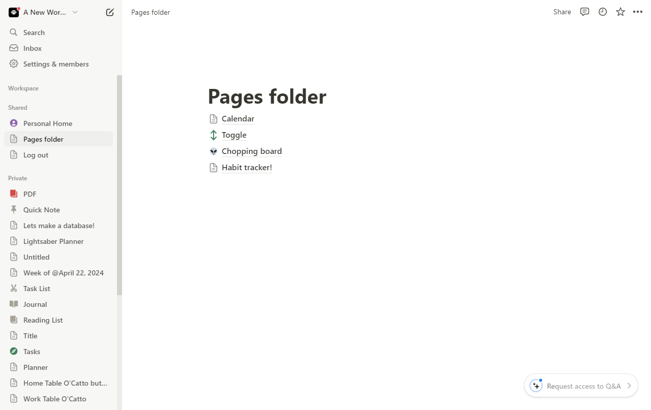 How to make a notion page private