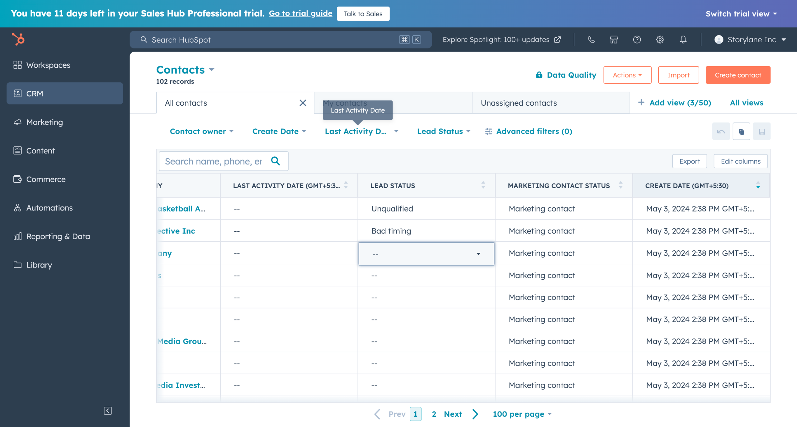 Hubspot - how to clean up hubspot contacts