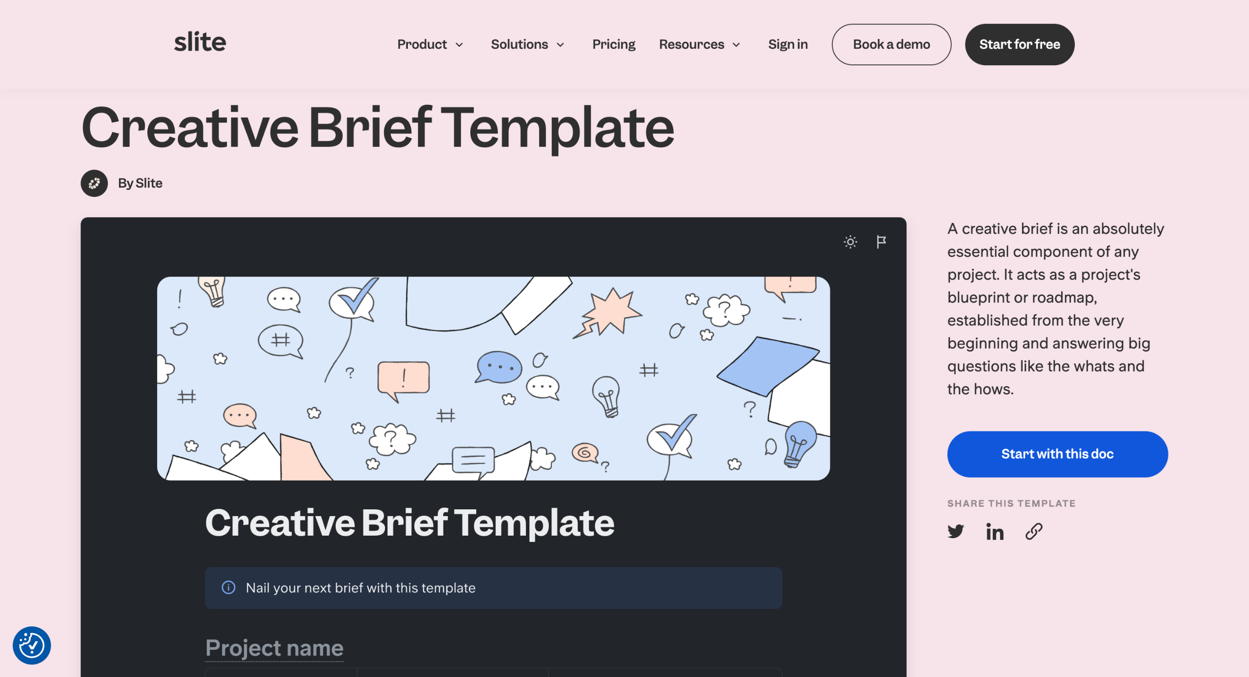 How Build a Creative Brief with Slite