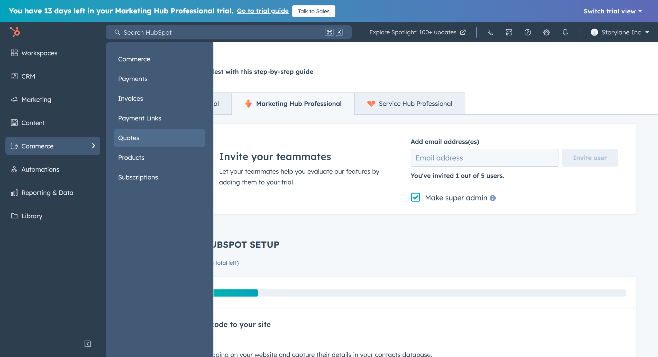 Hubspot - Create Quote