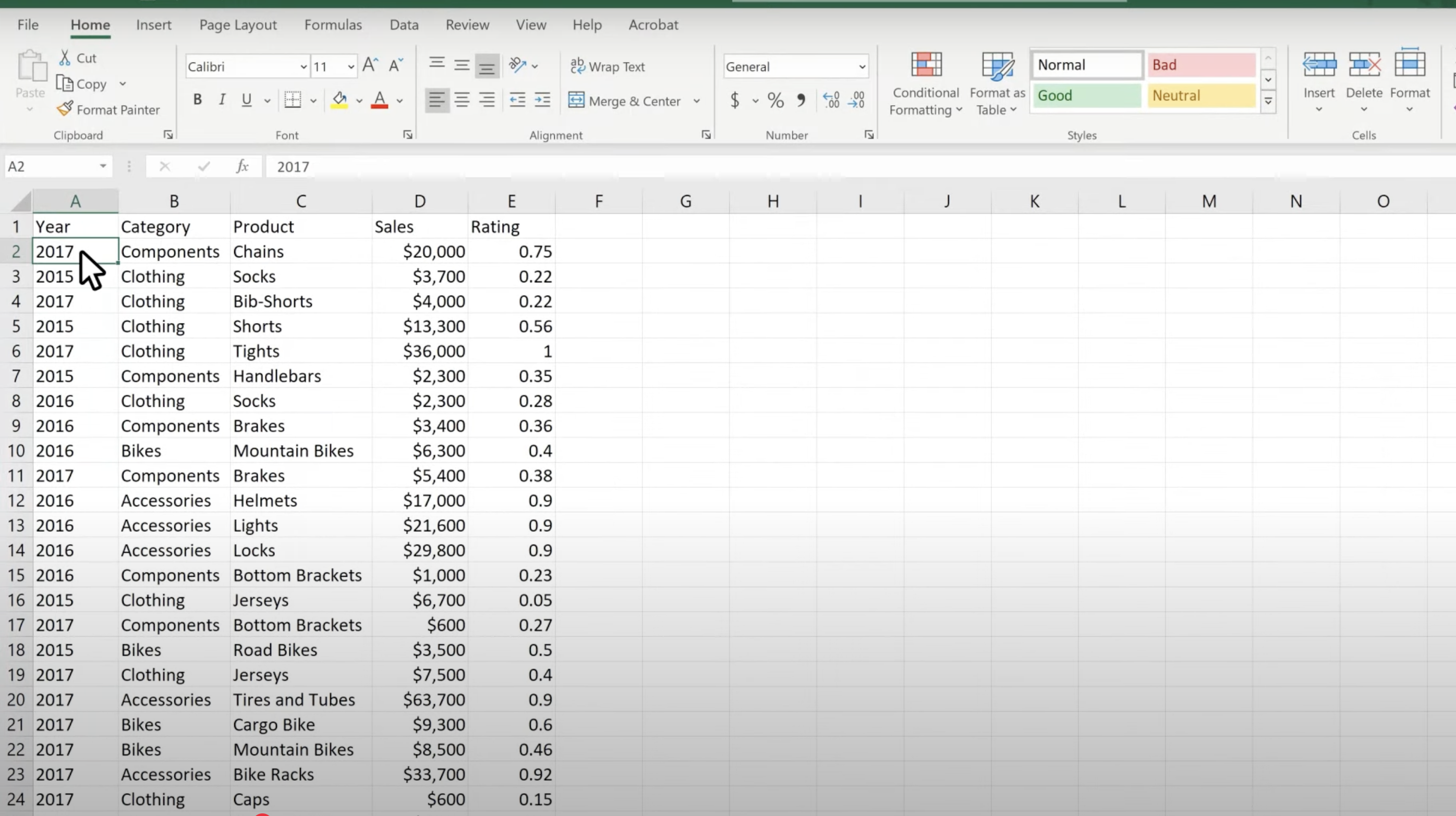 How to Make a Table in Microsoft Excel
