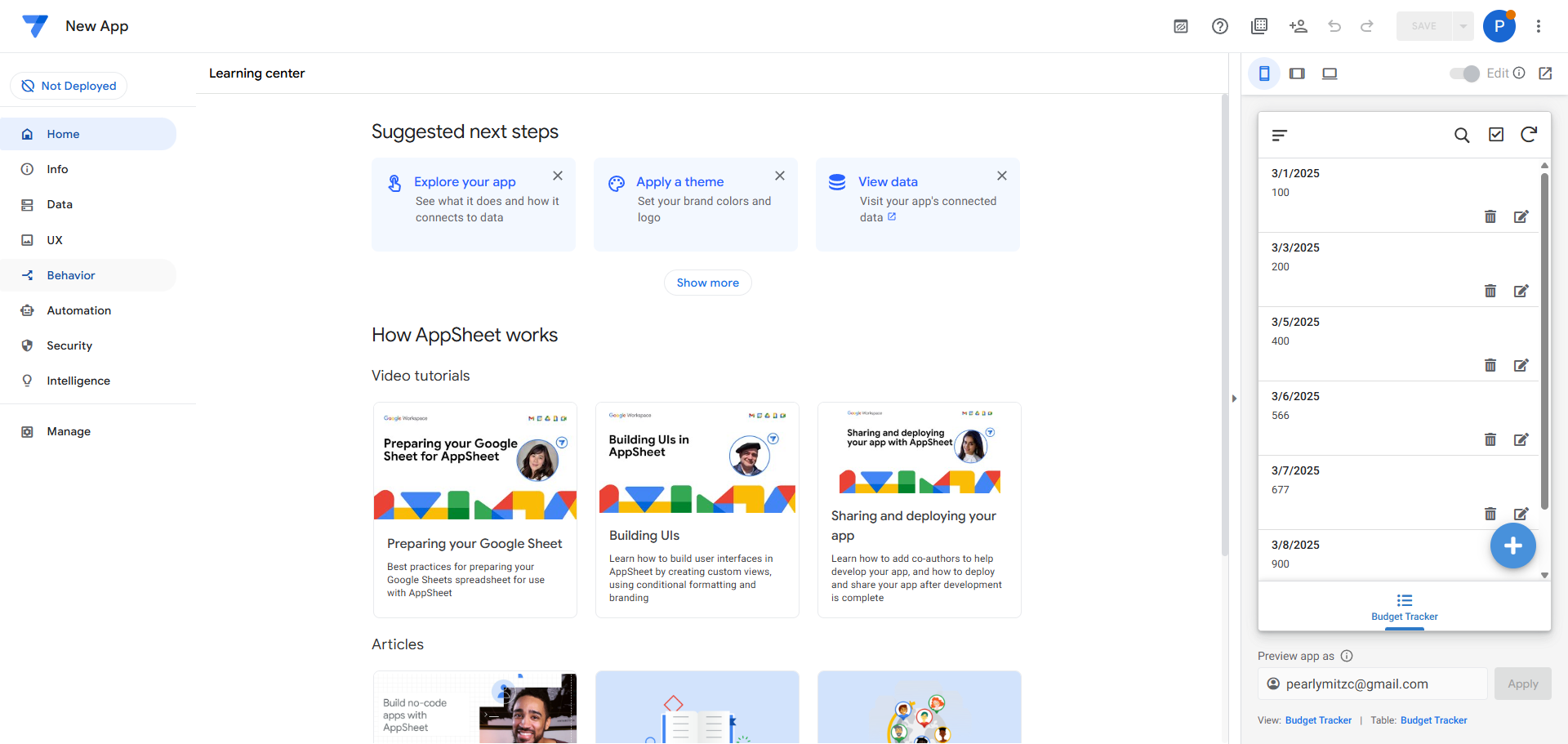 How to Create Log In Page in AppSheet