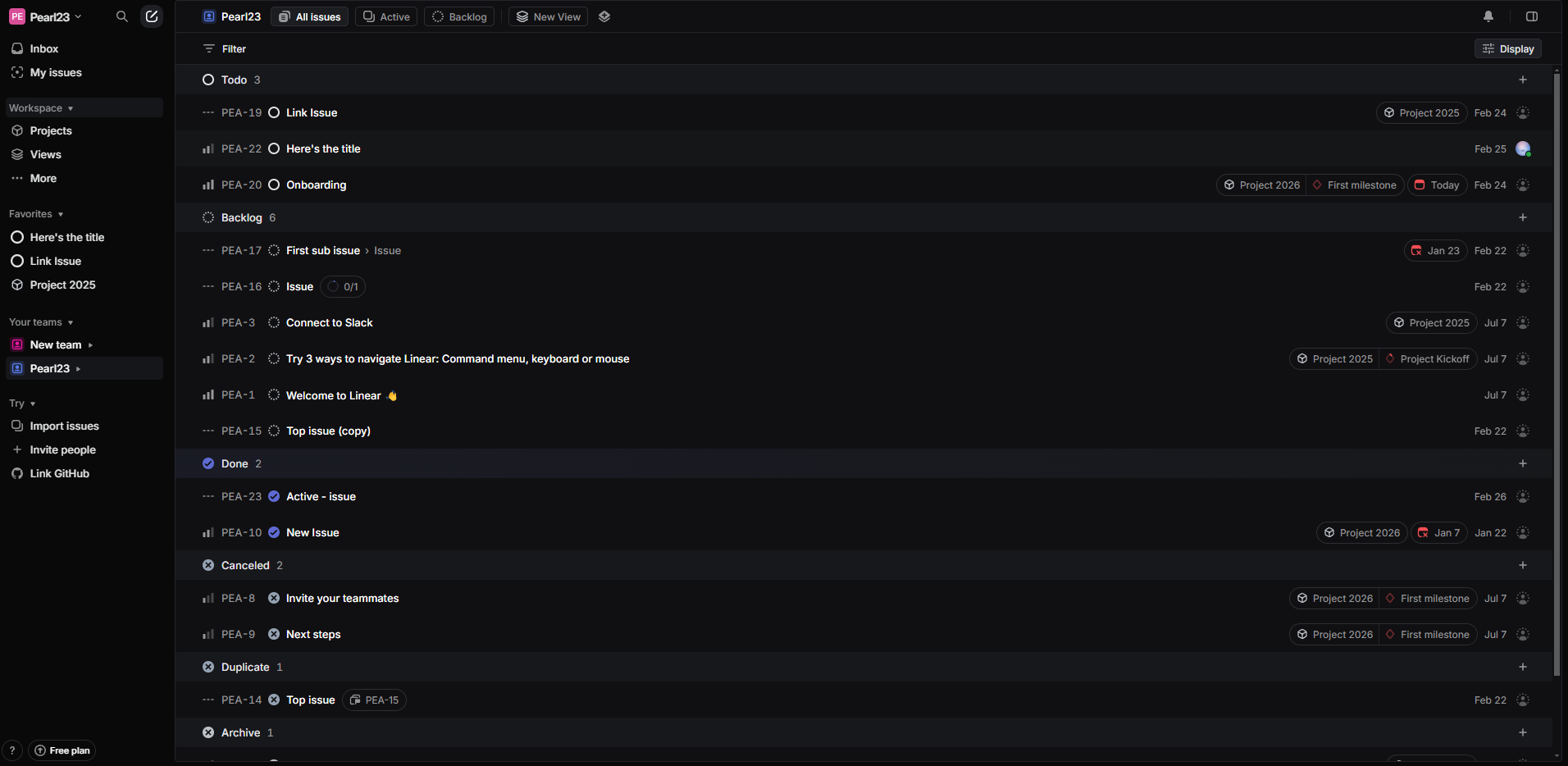 How to Use Linear's Backlog View
