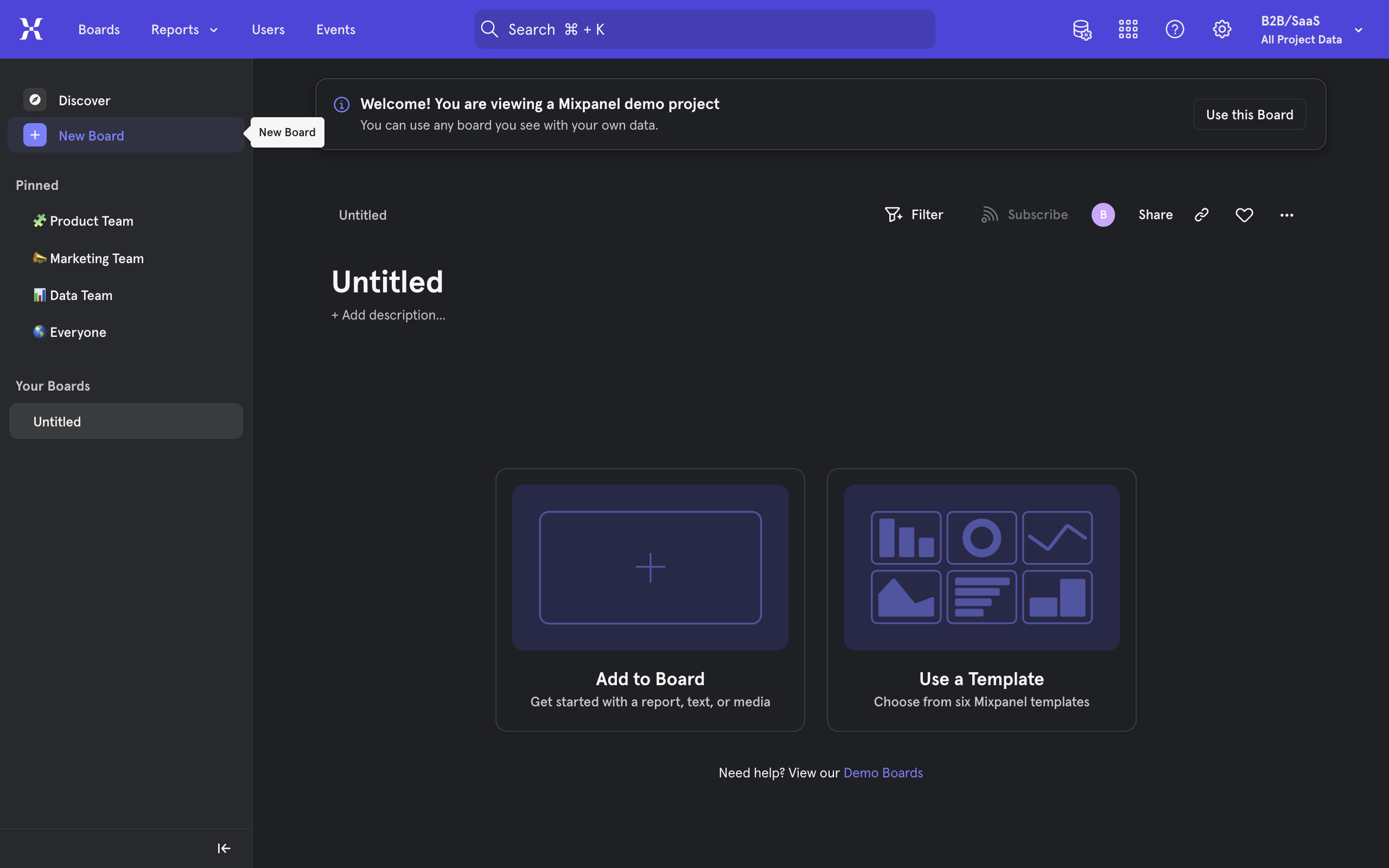 How To Create Dashboard In Mixpanel