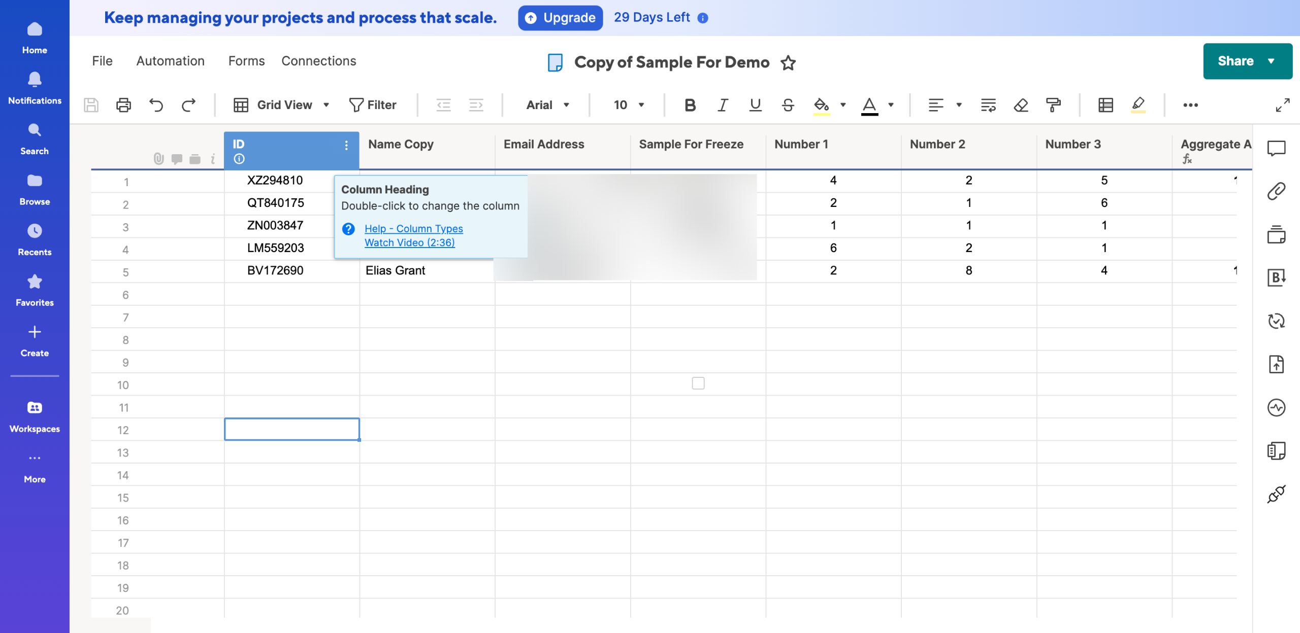 How to Lock Cells in Smartsheet
