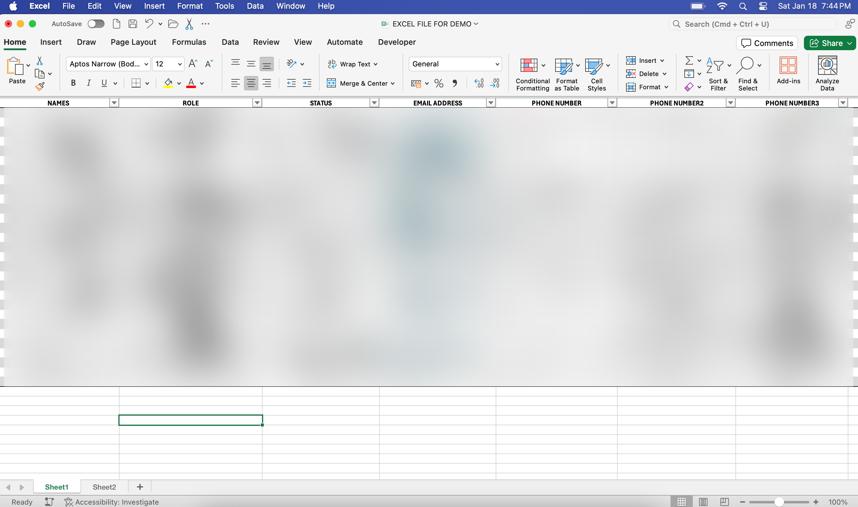 How to Add a Title in Microsoft Excel