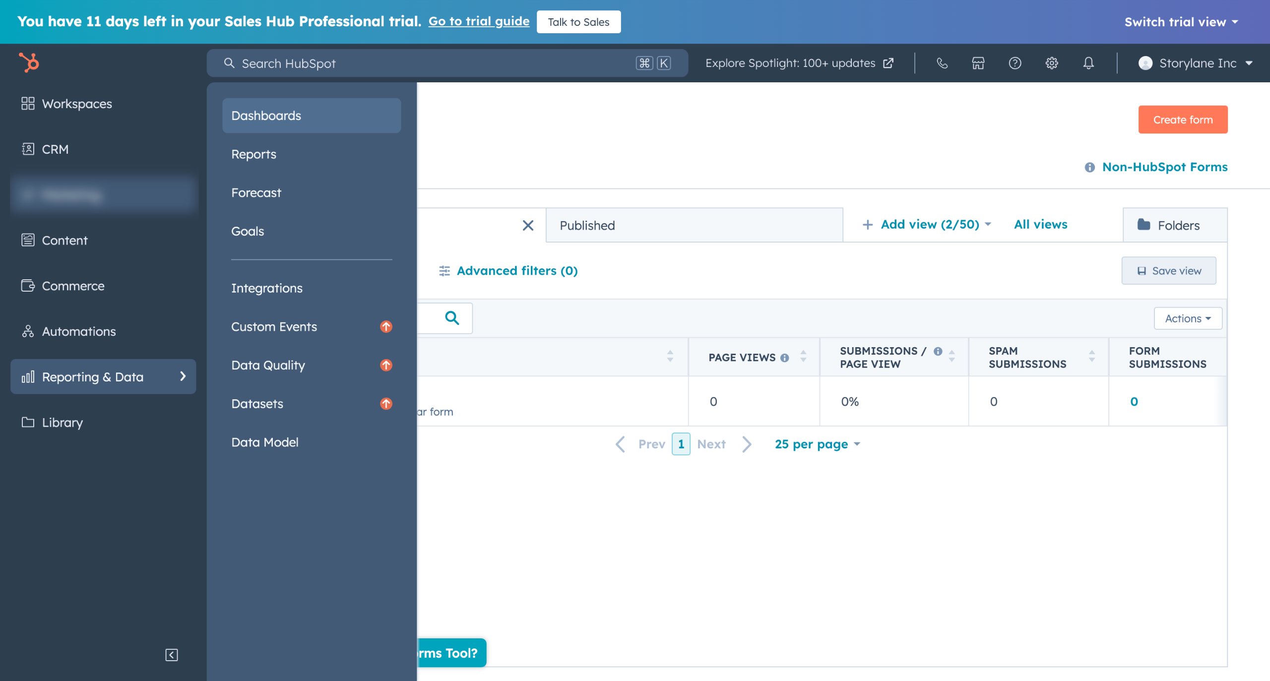 Hubspot - how to create a dashboard in