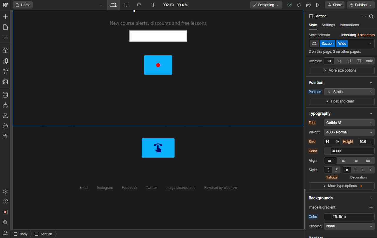 How To Correctly Size An Image Box On Webflow