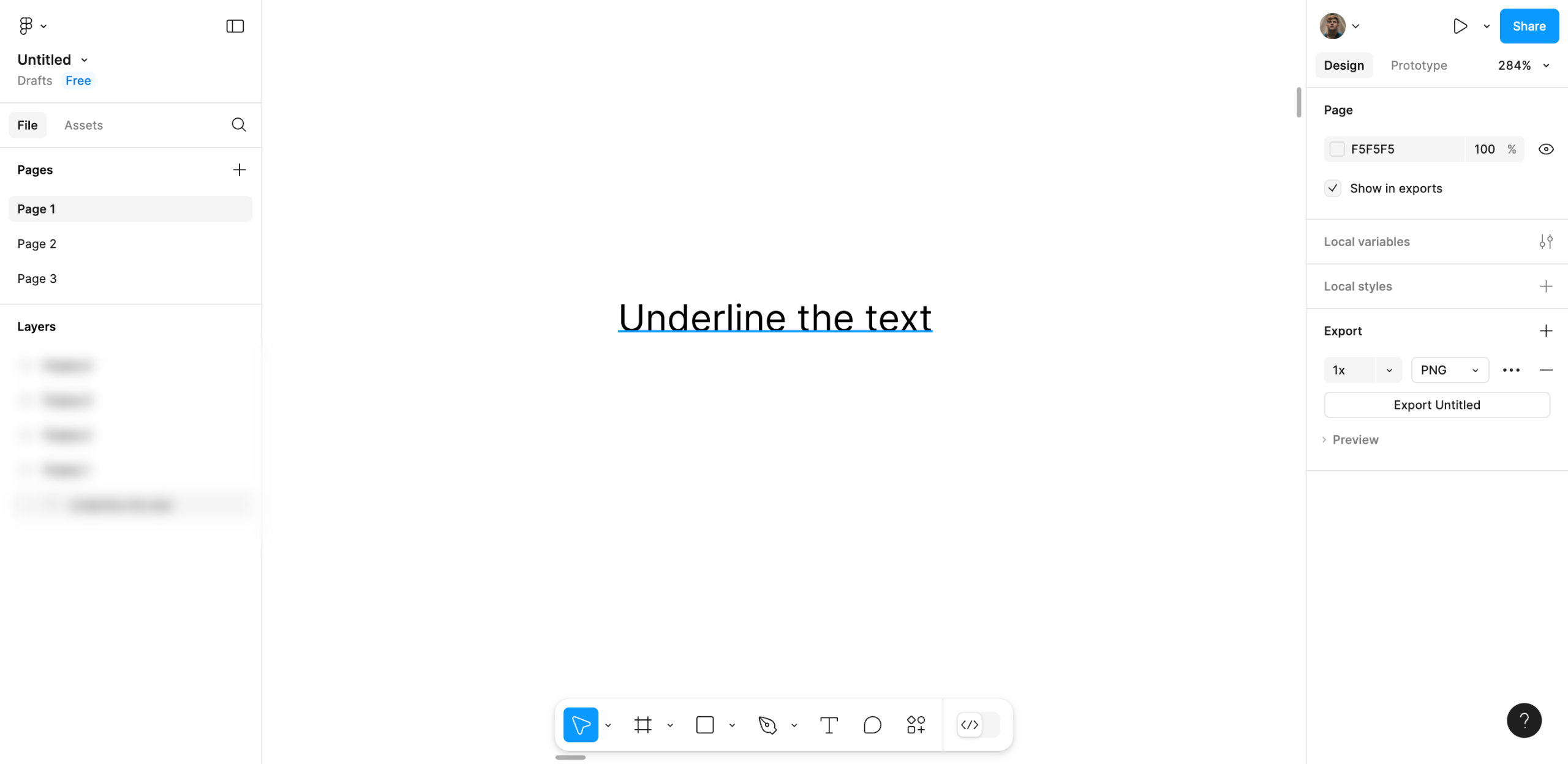 How to Underline the Text in Figma