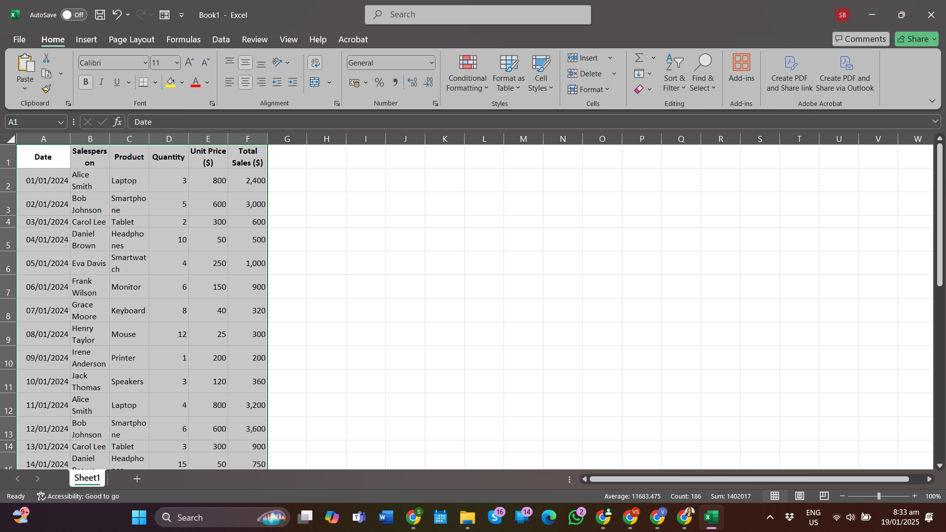 How to create a report microsoft excel