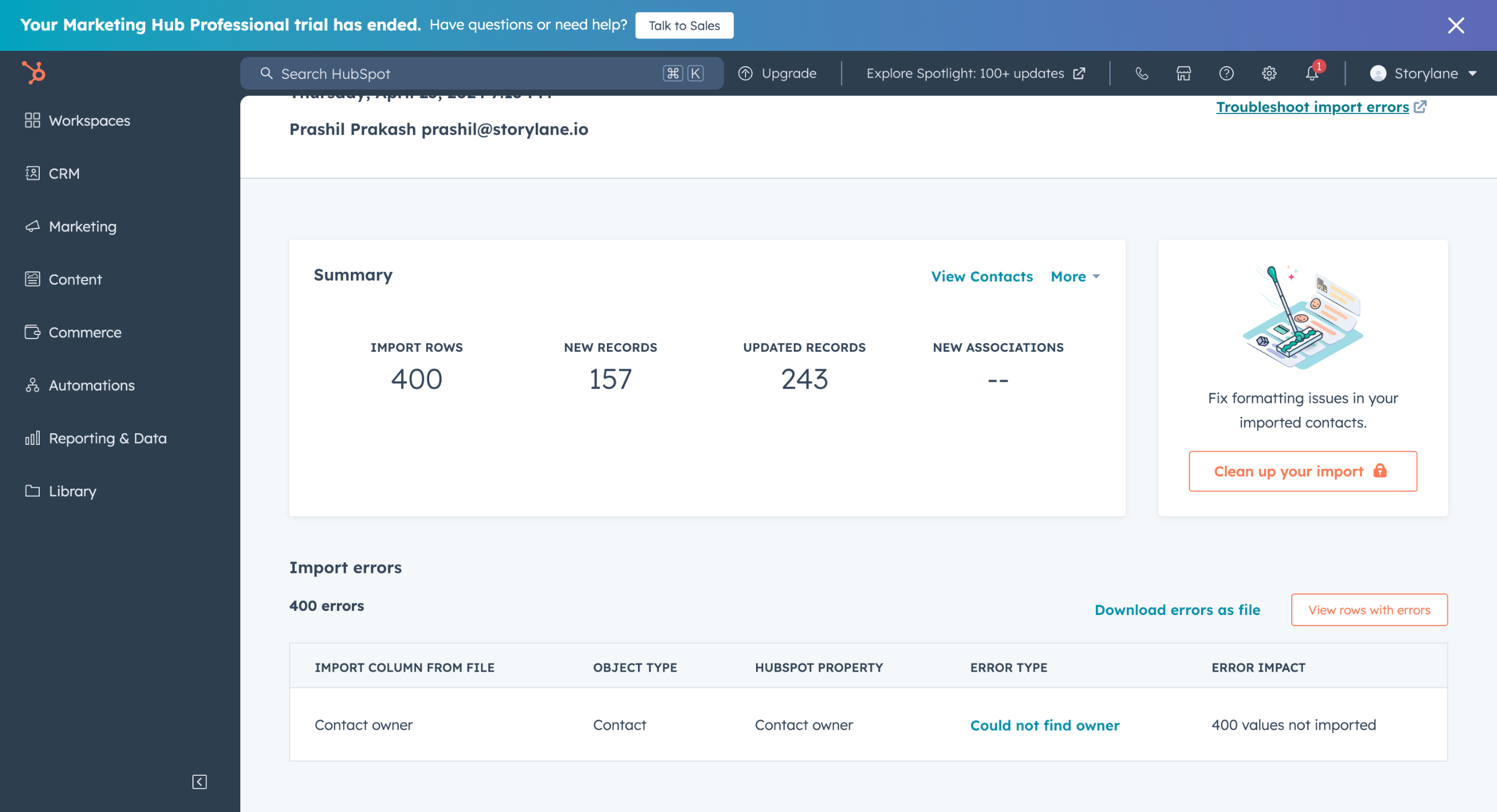 HubSpot - Connect calendar
