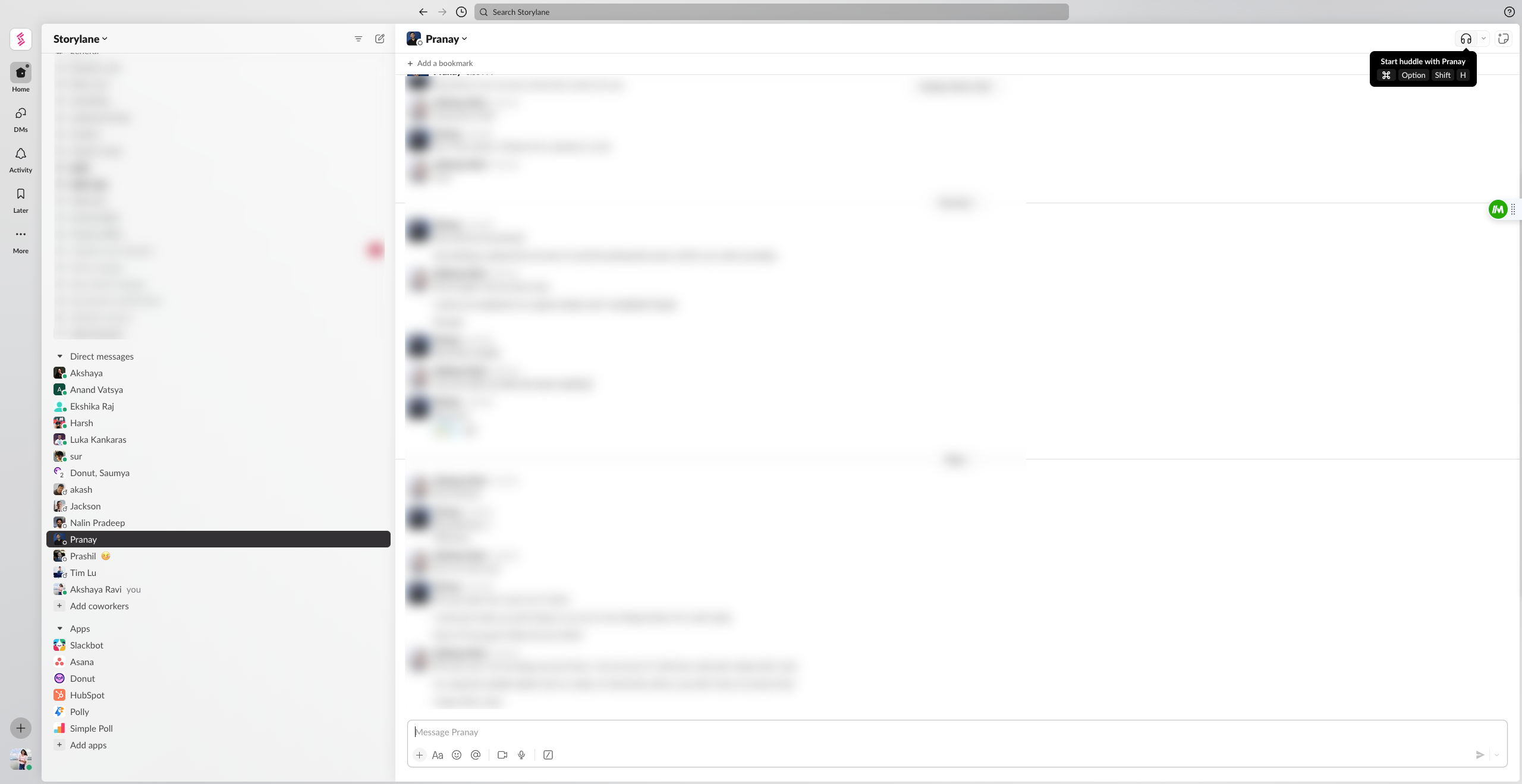 How to huddle in slack