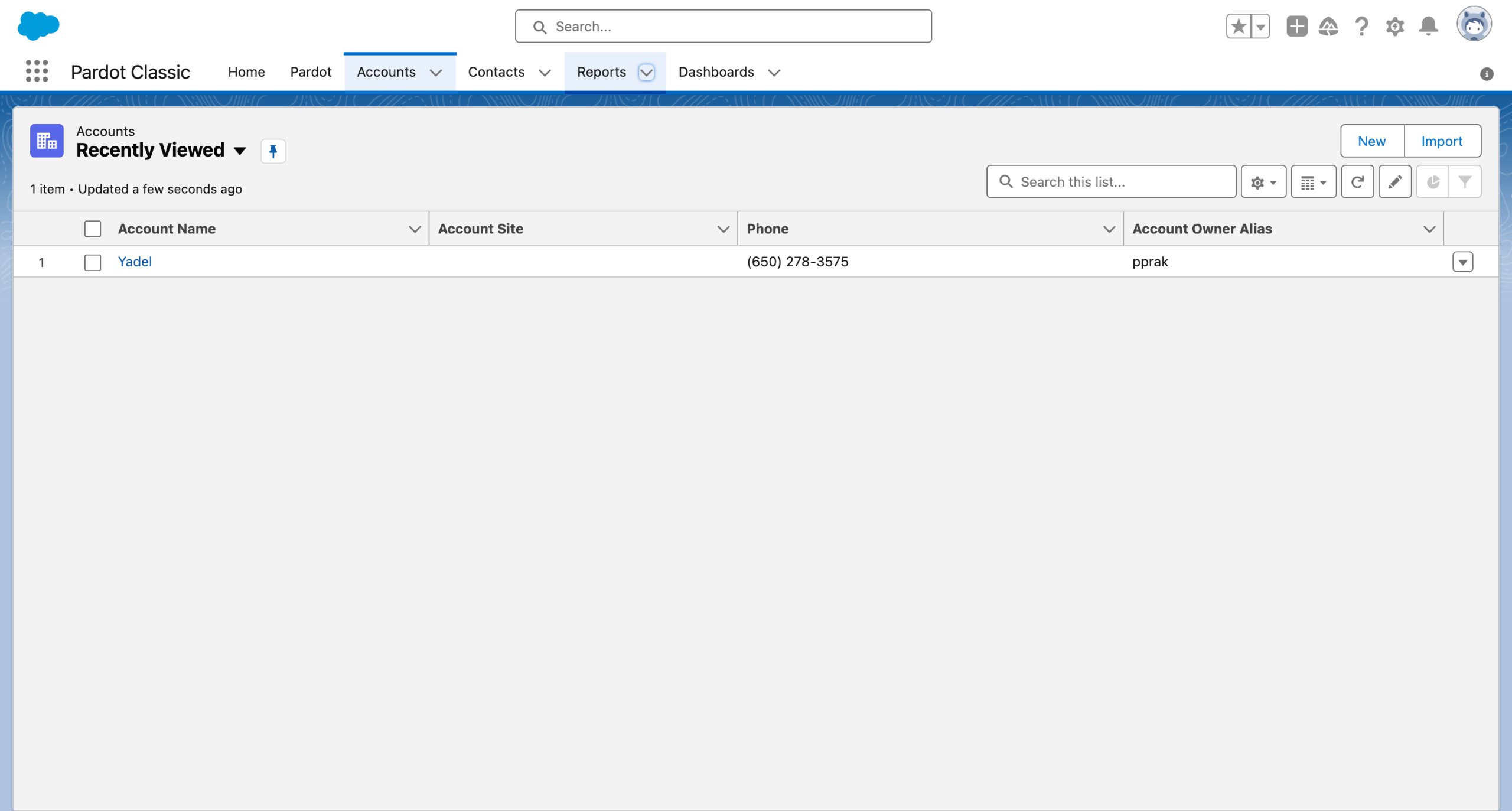 Salesforce - Create reports