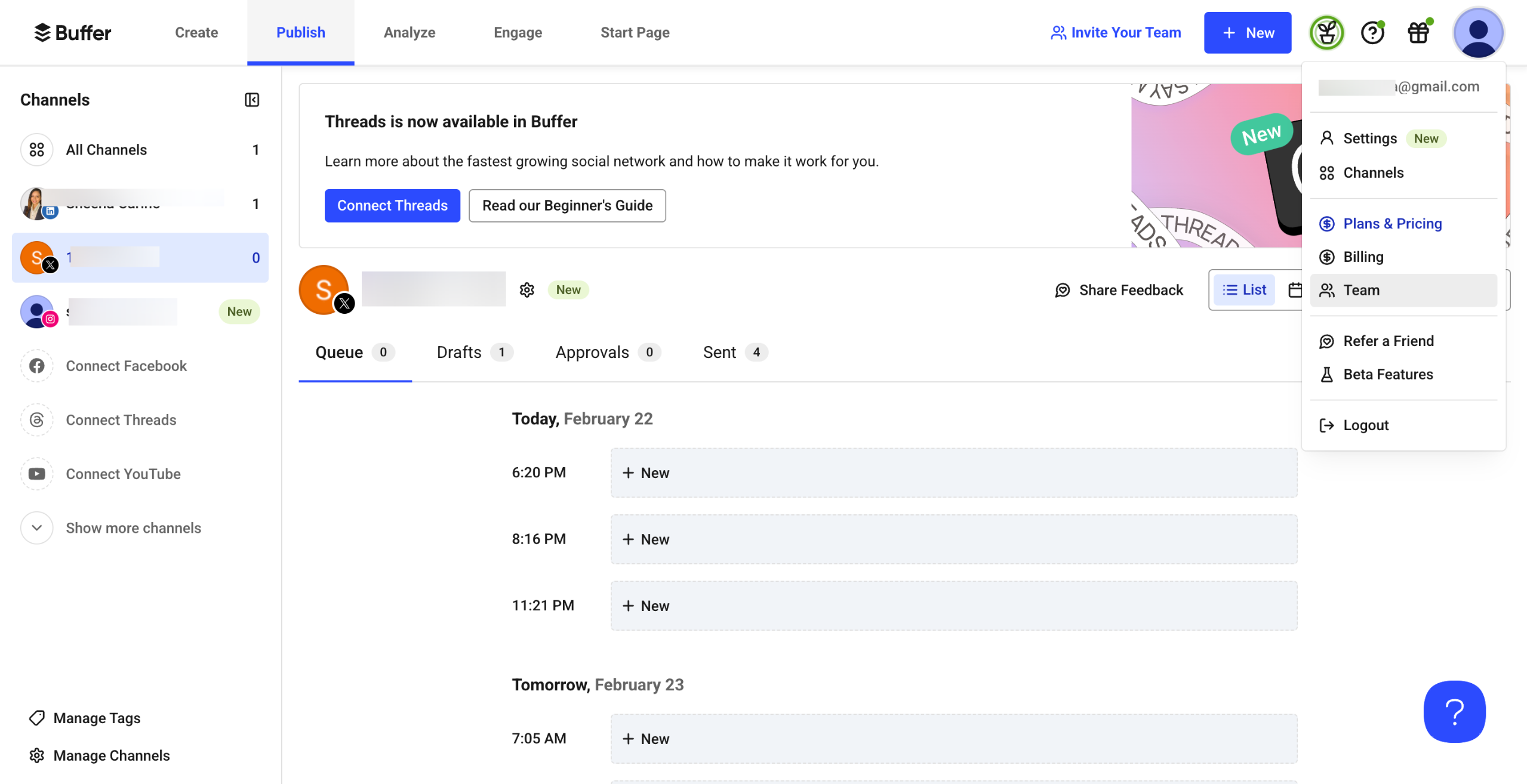 How to Add Team Members in Buffer