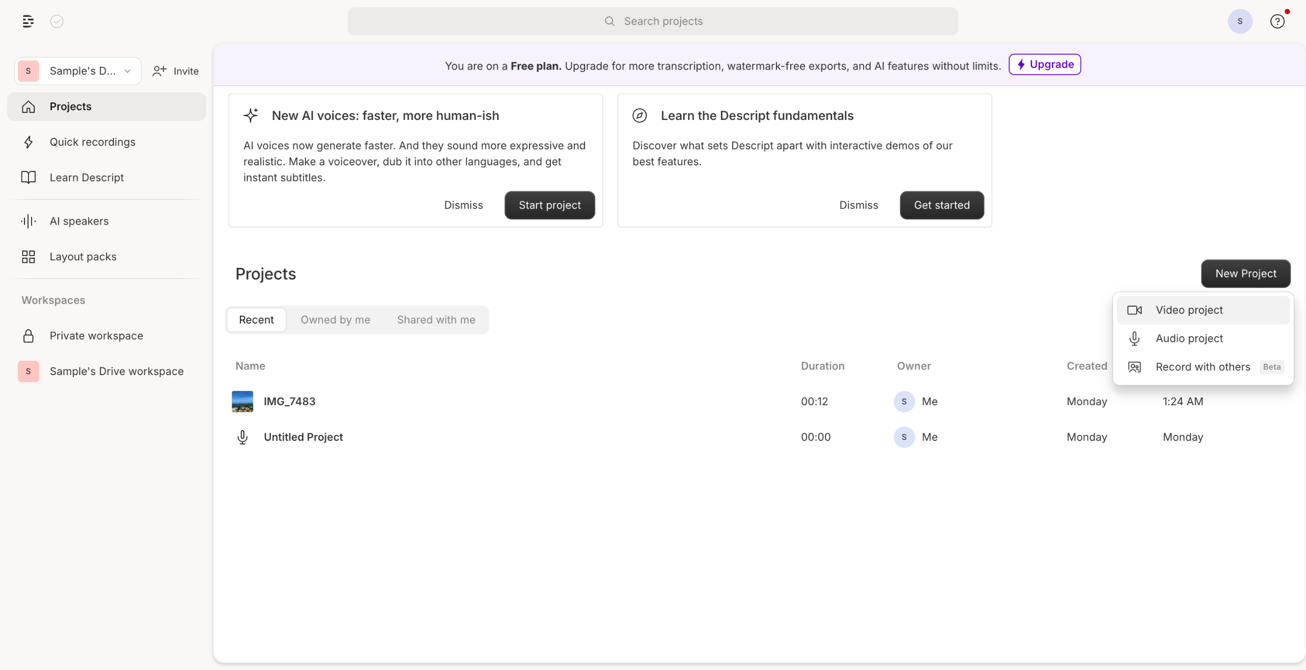 How to Add a Speaker in Descript
