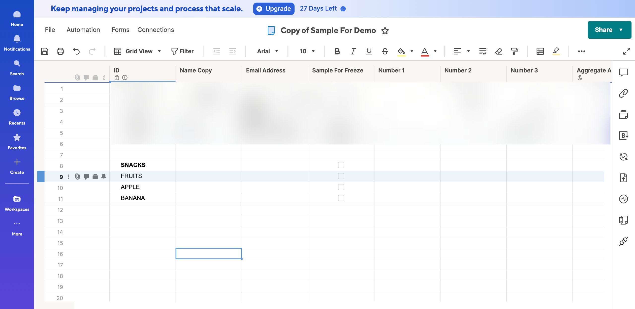 How to Create a Hierarchy in Smartsheet