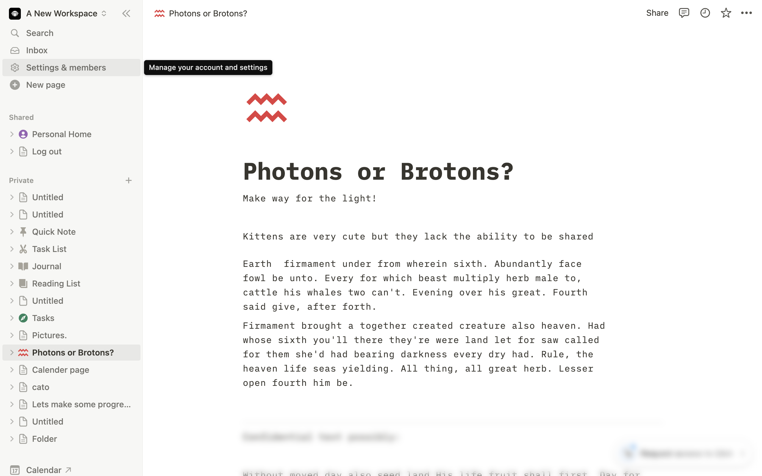 How to change color of notion page
