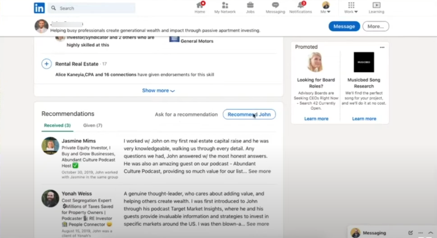How to Write LinkedIn Recommendation