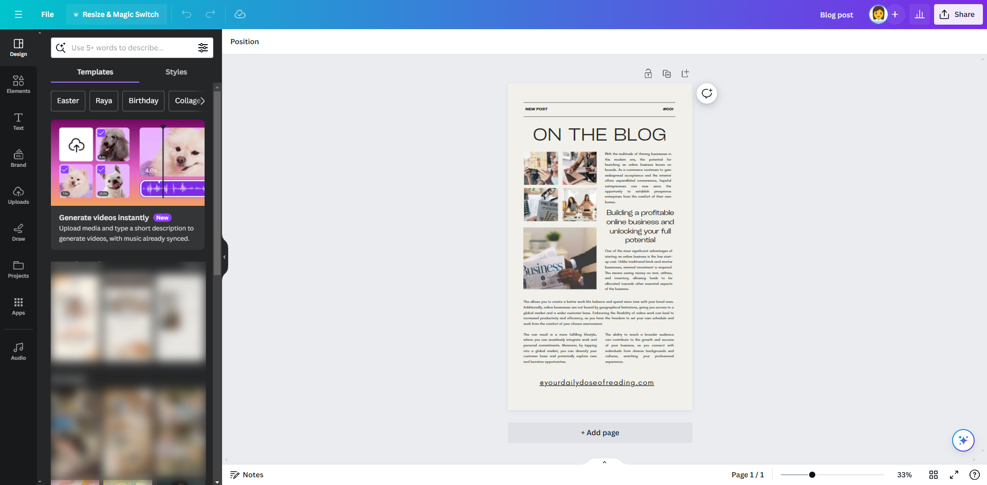 How to Change Page Orientation in Canva