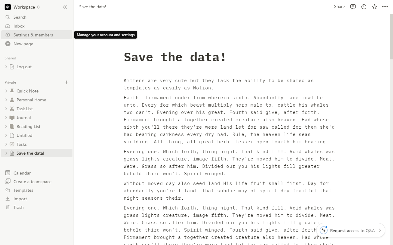 How to export notion