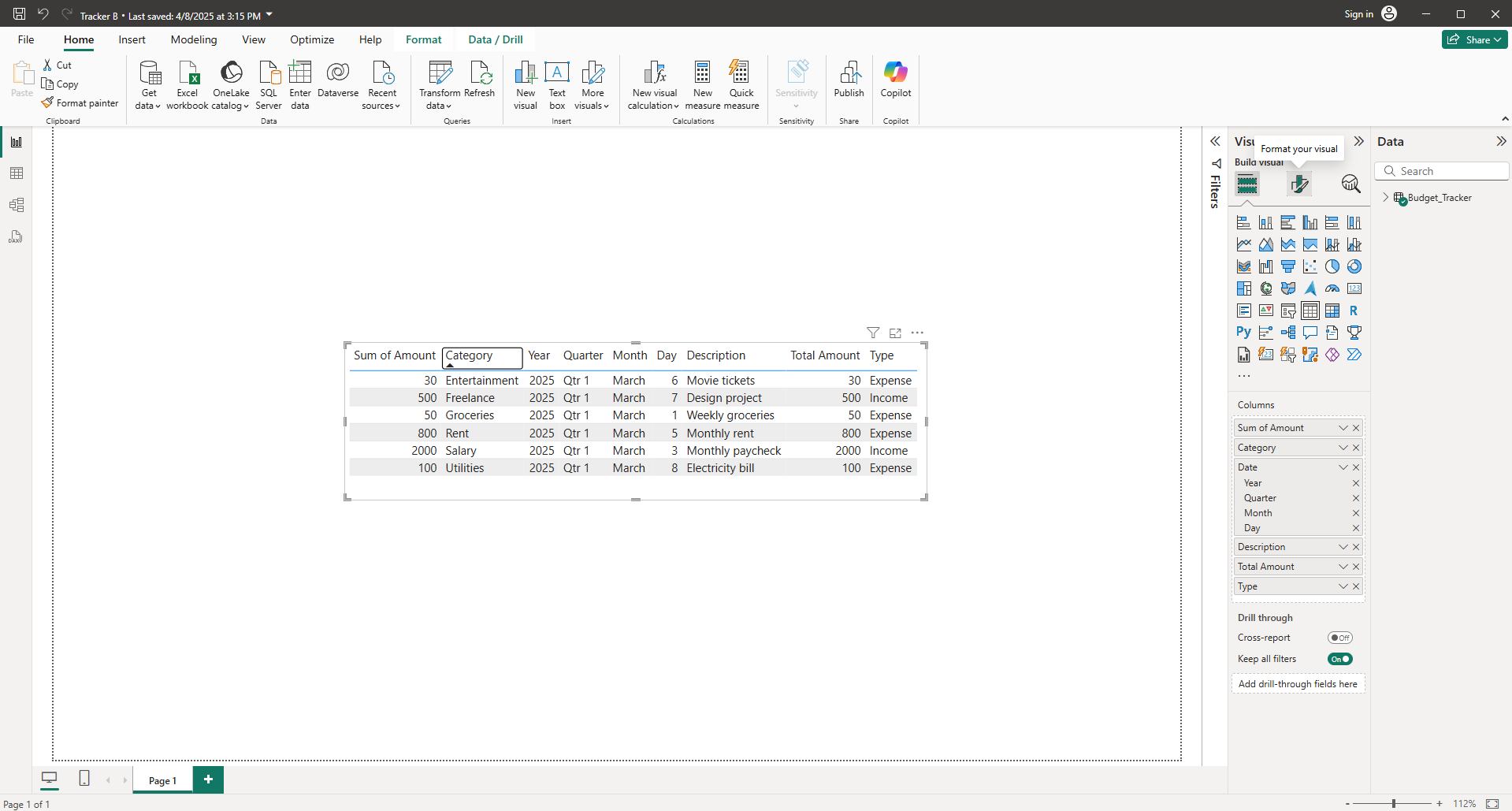 How to Show Percentage in Power BI