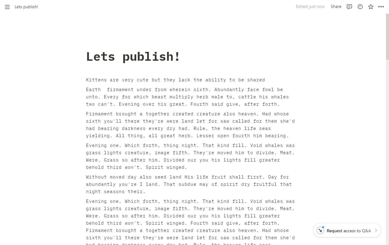 How to make a notion page public
