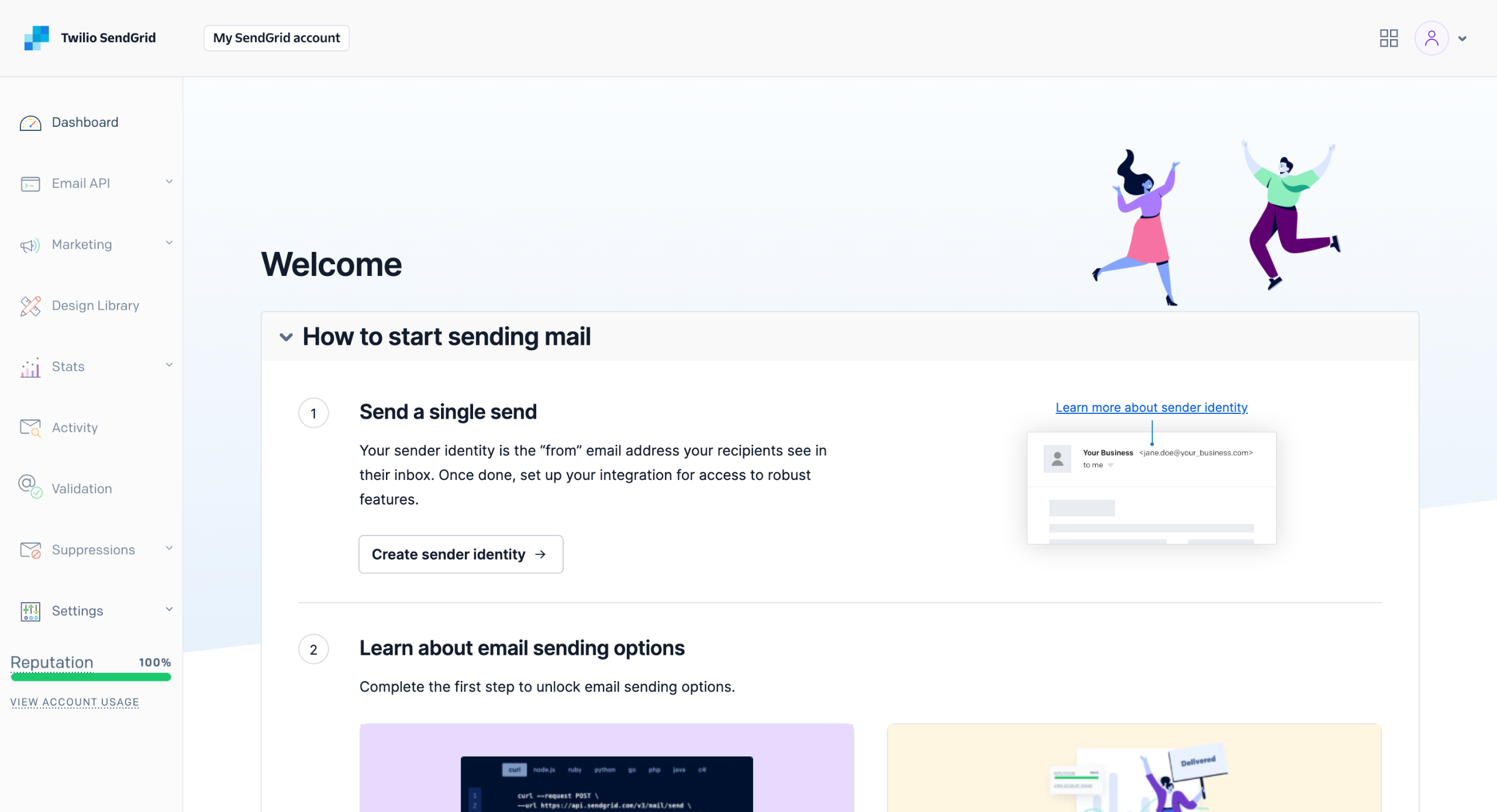 How to get sendgrid api key