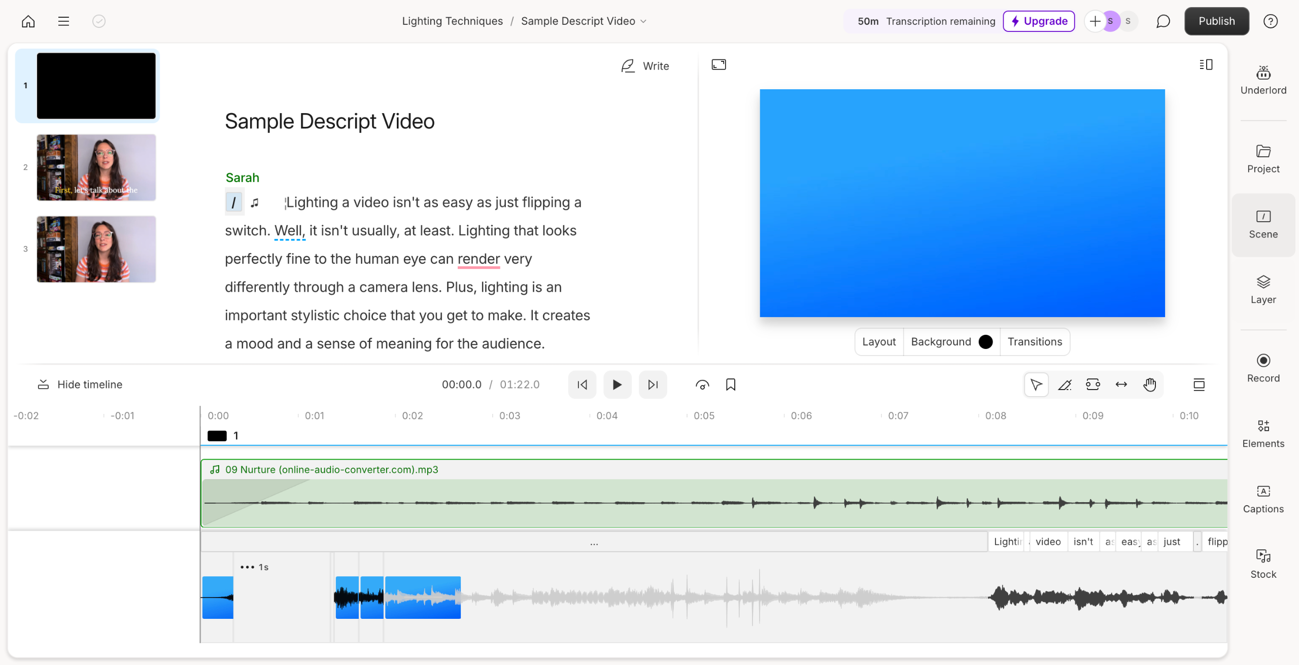 How to Export in Descript