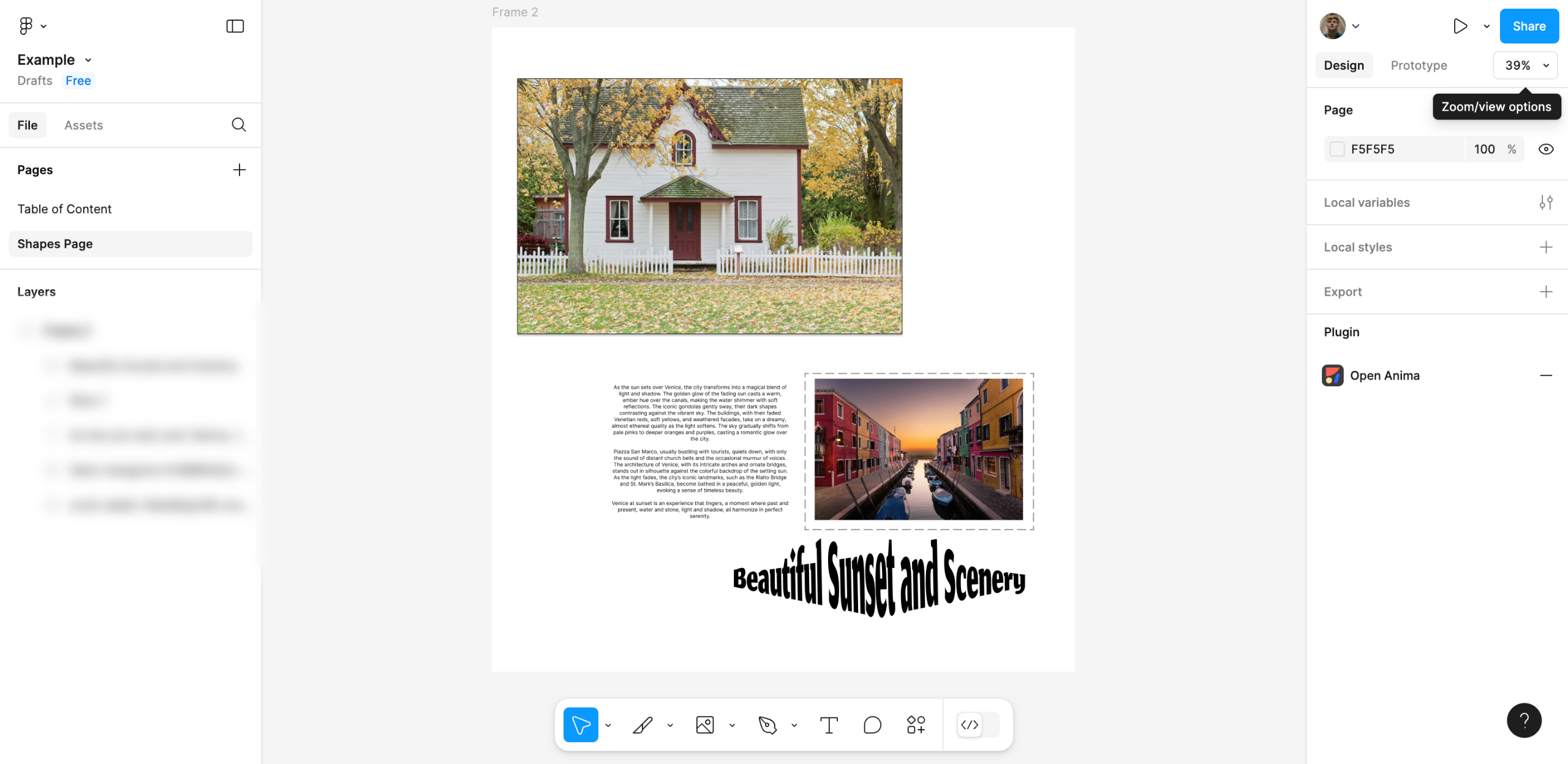 How to Zoom in or out on the Designs in Figma
