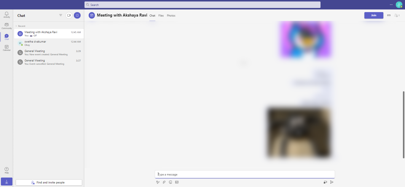 How to search in teams chat?