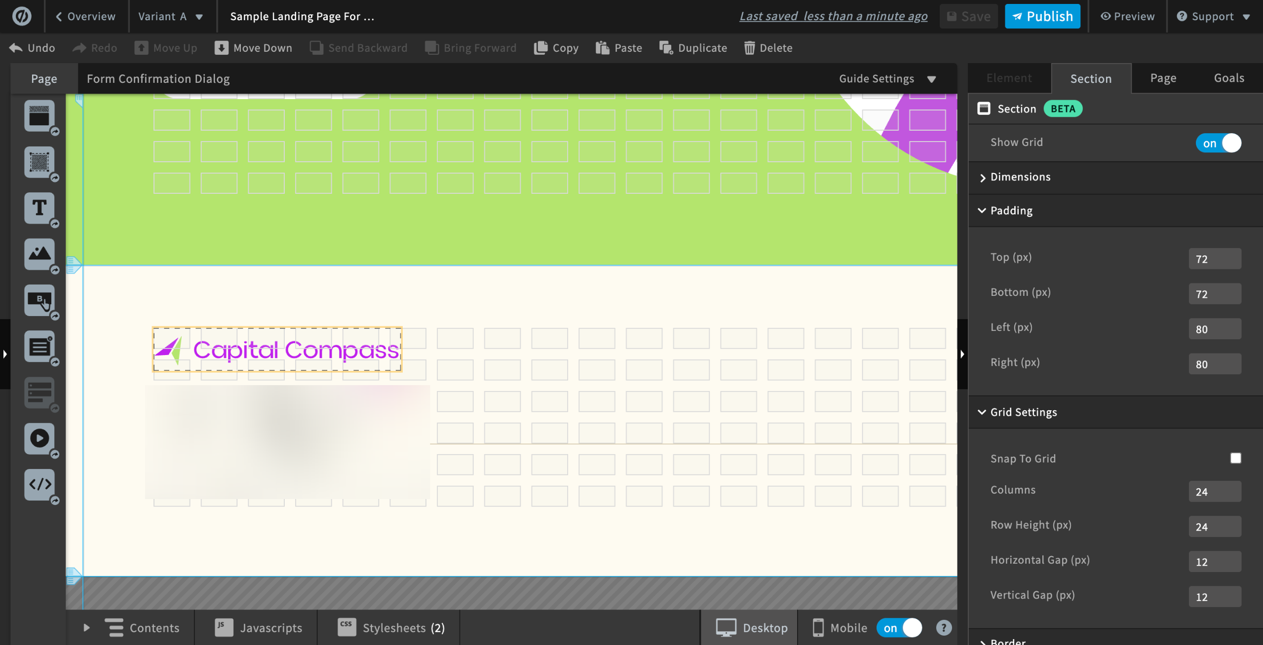 How to Do Jump Links in Unbounce