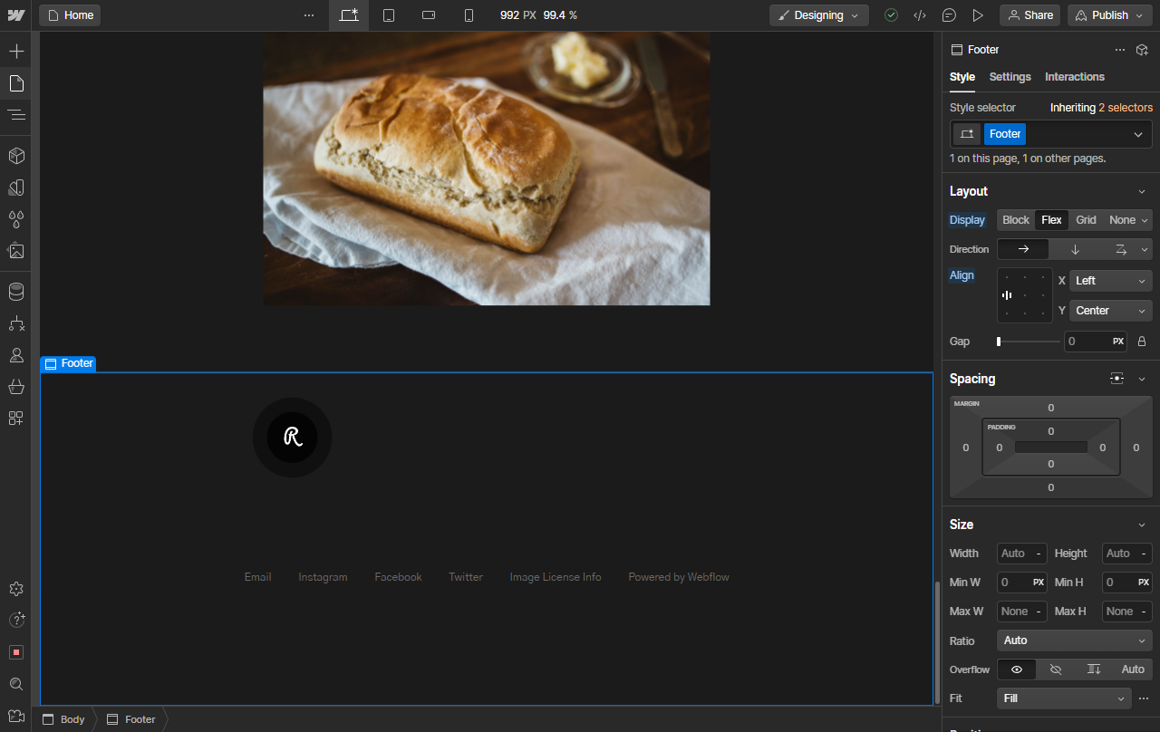 How To Center A Button In Webflow