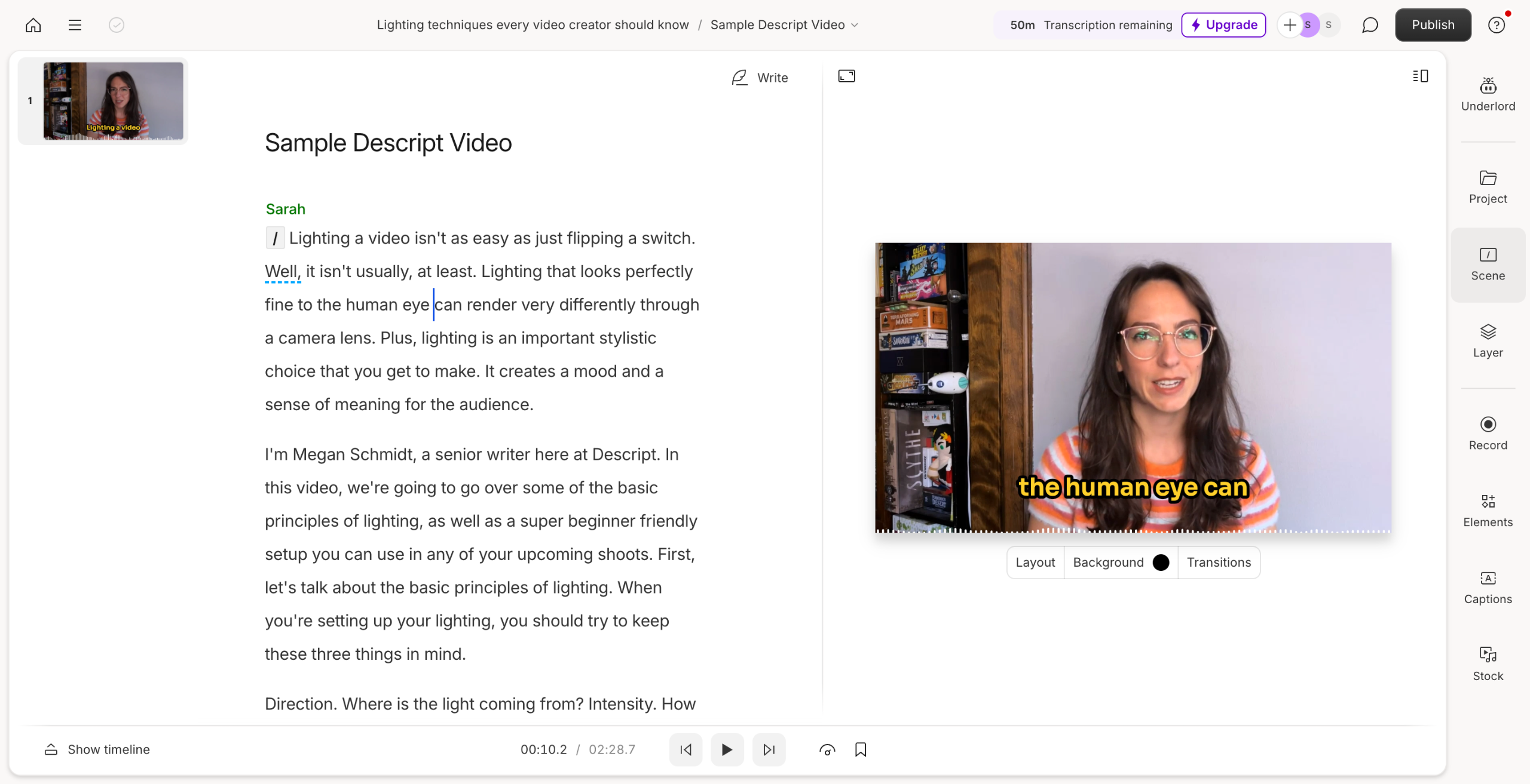 How to Change Language in Descript