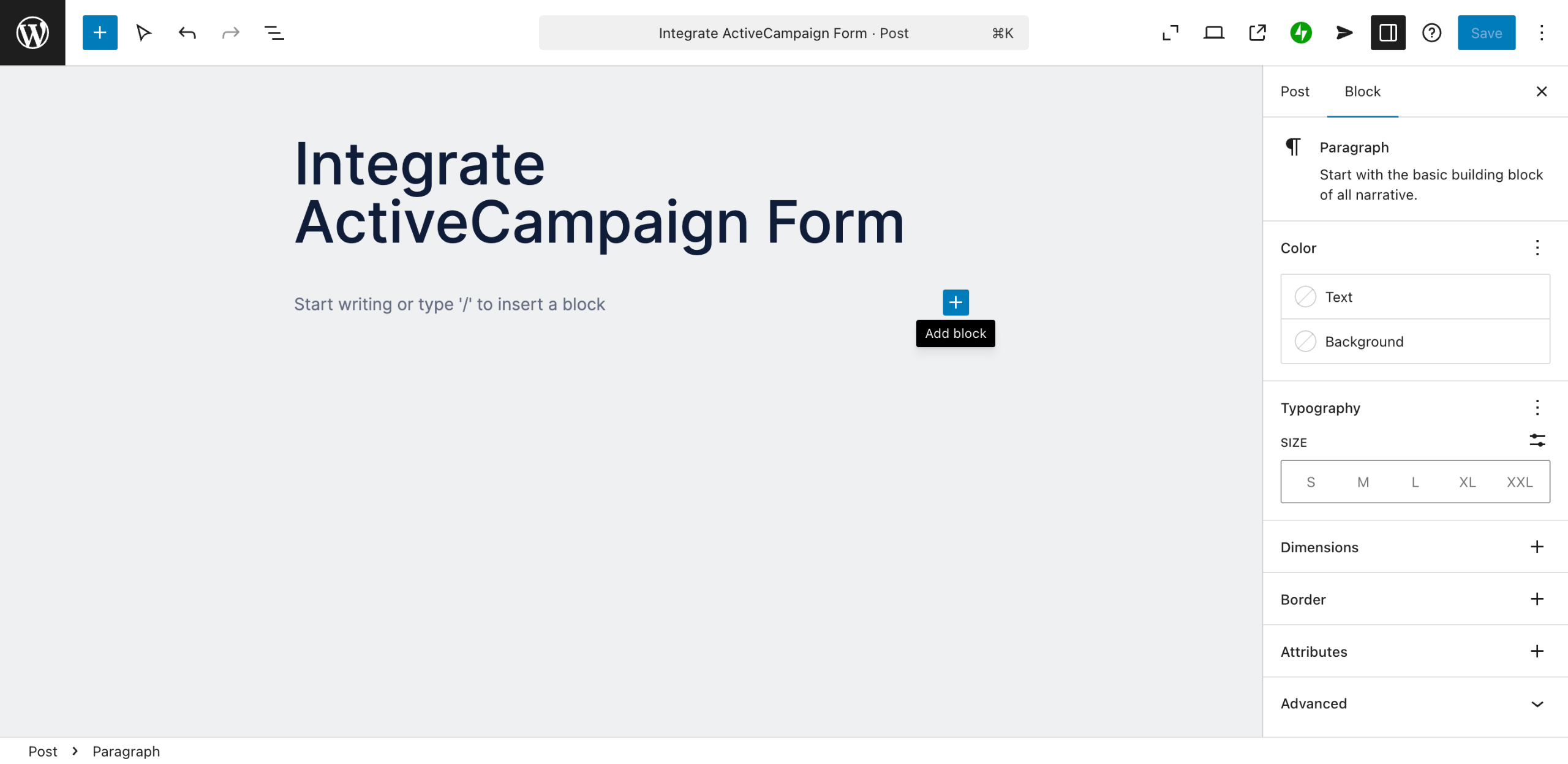 How to Integrate an ActiveCampaign Form Into WordPress Posts