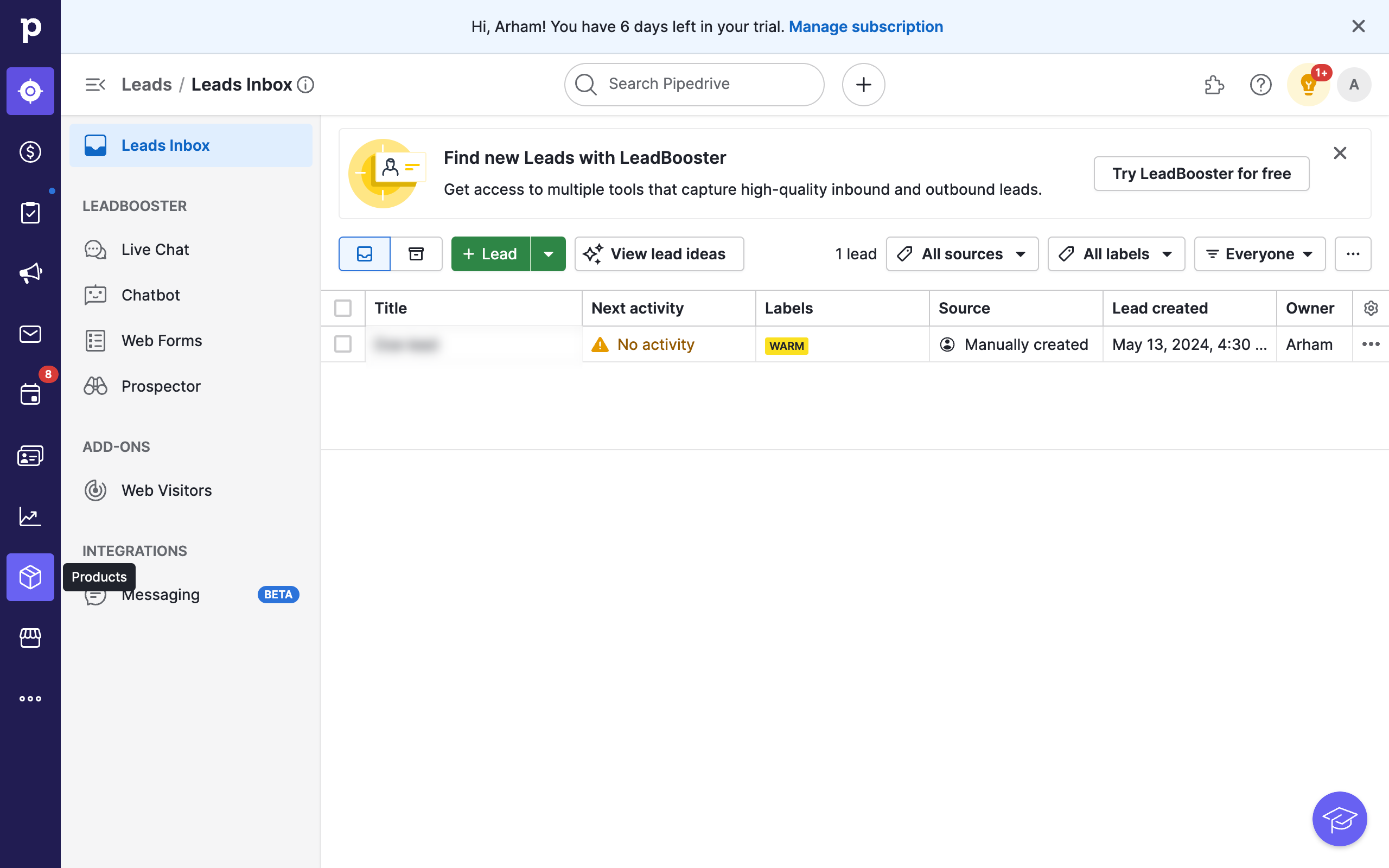 How To Add Products In Pipedrive
