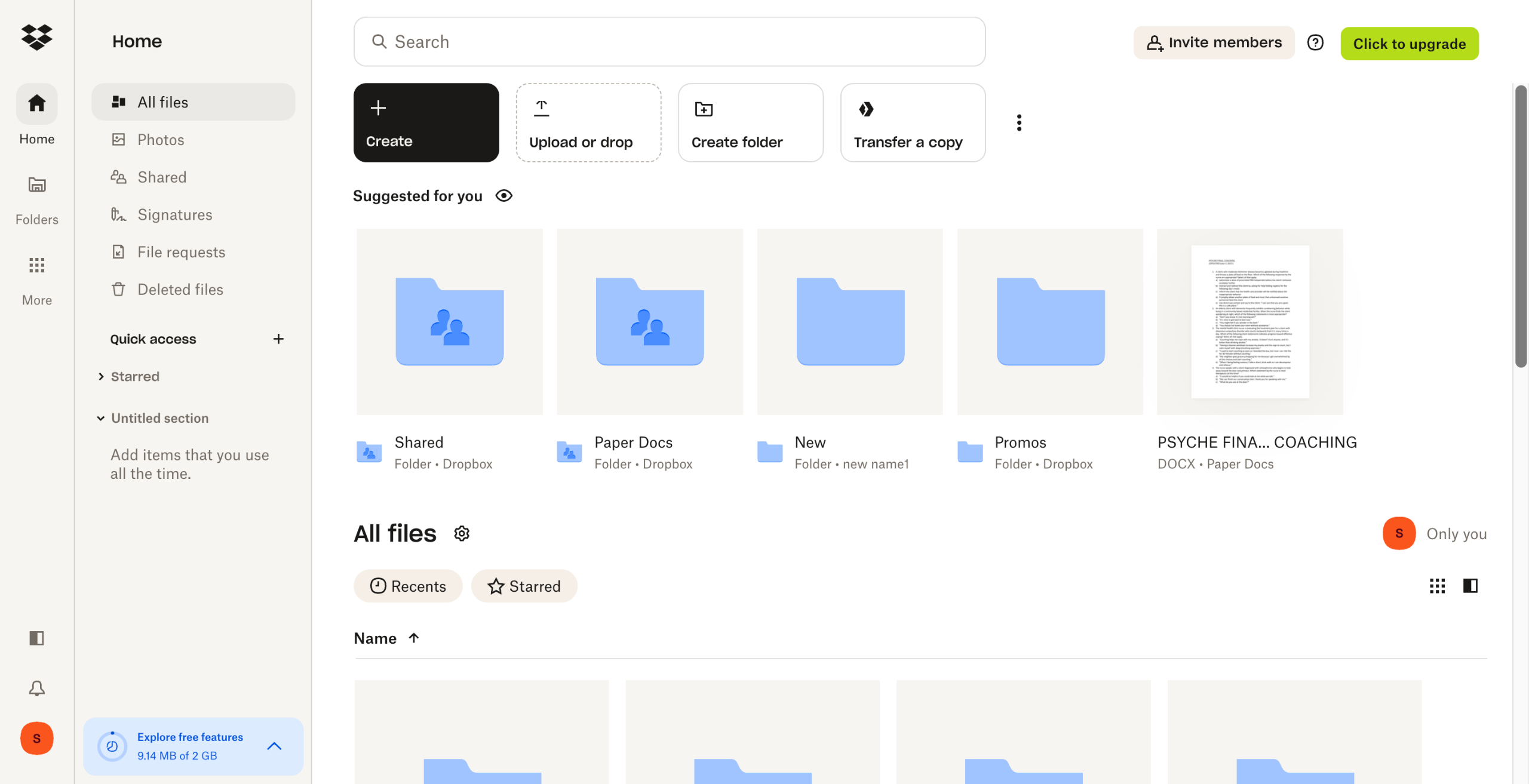 How to Empty Dropbox