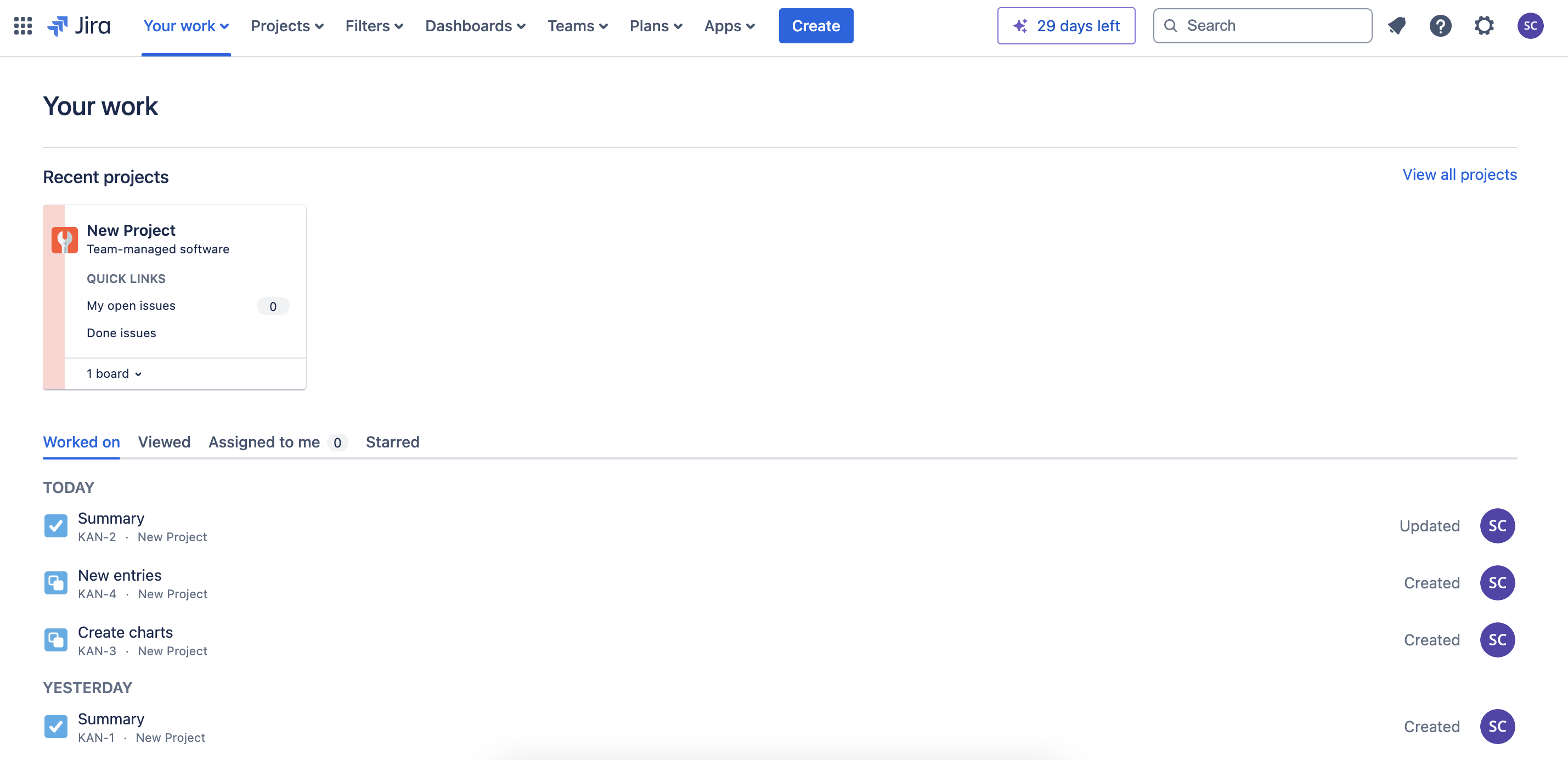 How to create a feature in jira