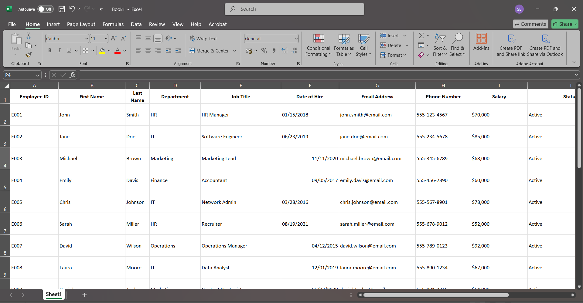 How to create data entry form in microsoft excel