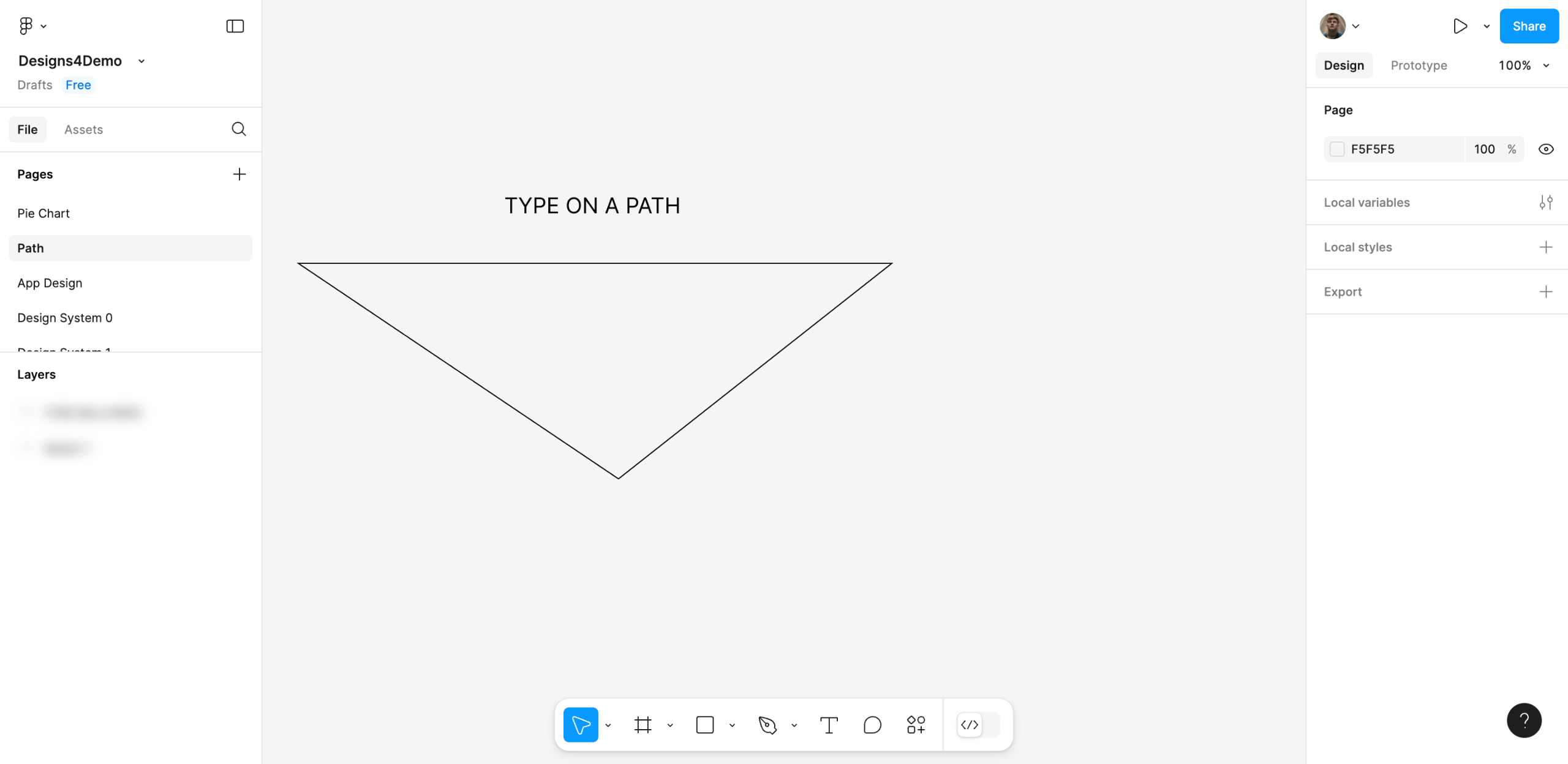 How to Type on a Vector Path in Figma