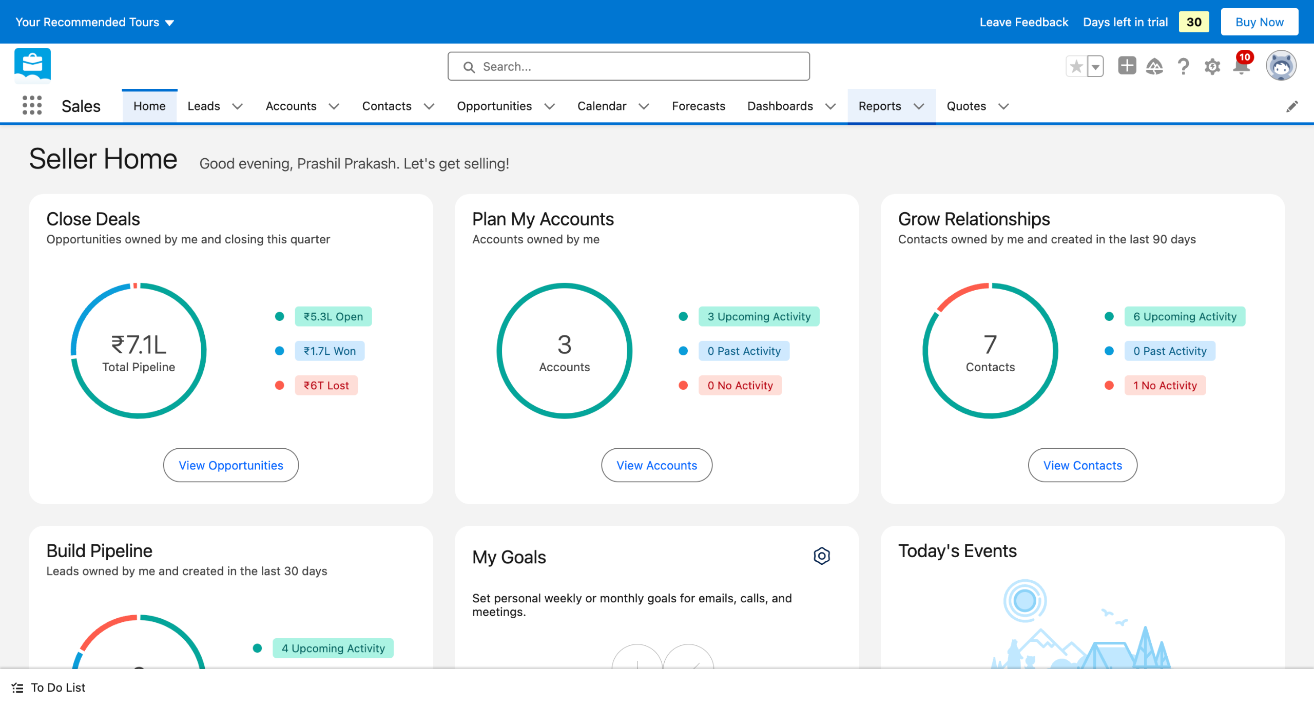Salesforce - Share a report
