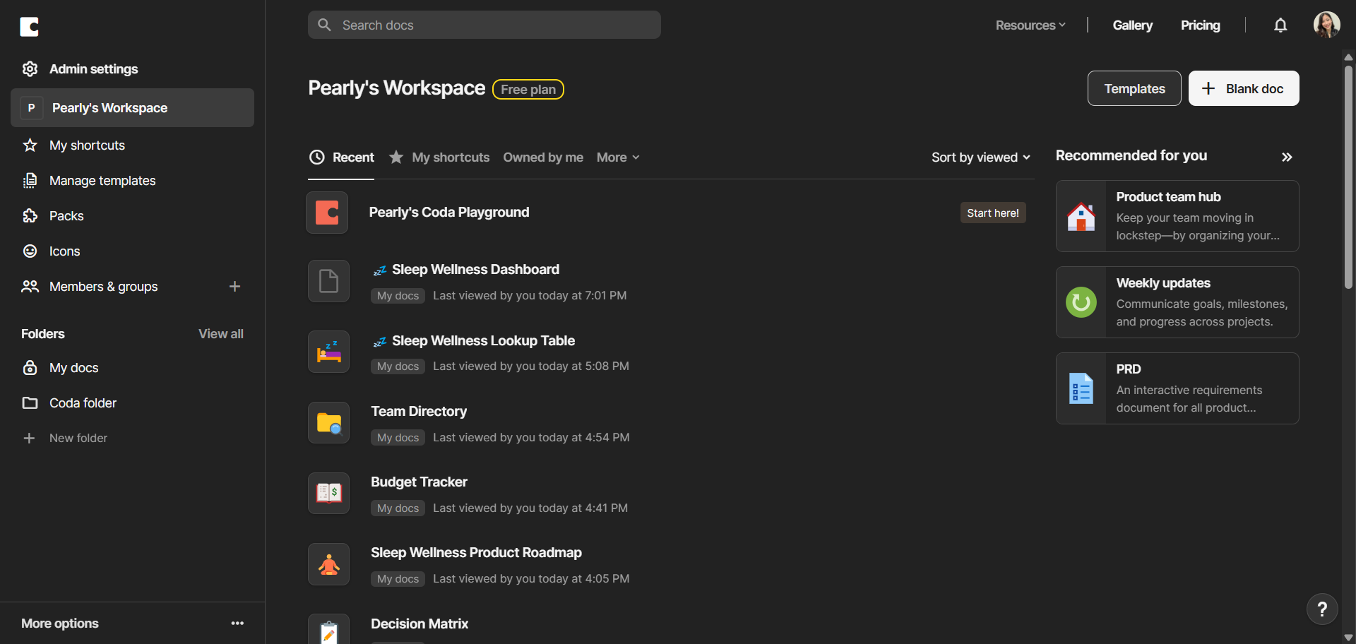 How to Use Coda Templates