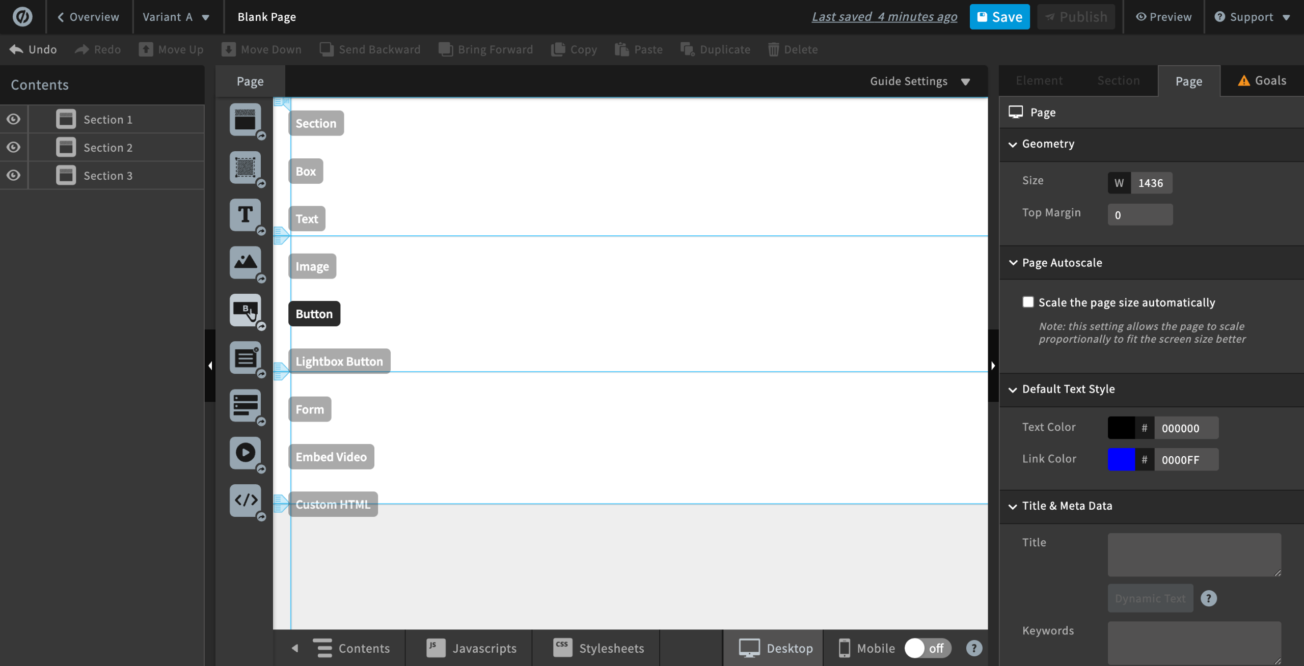 How to Have a Separate Formatting From Desktop to Mobile in Unbounce