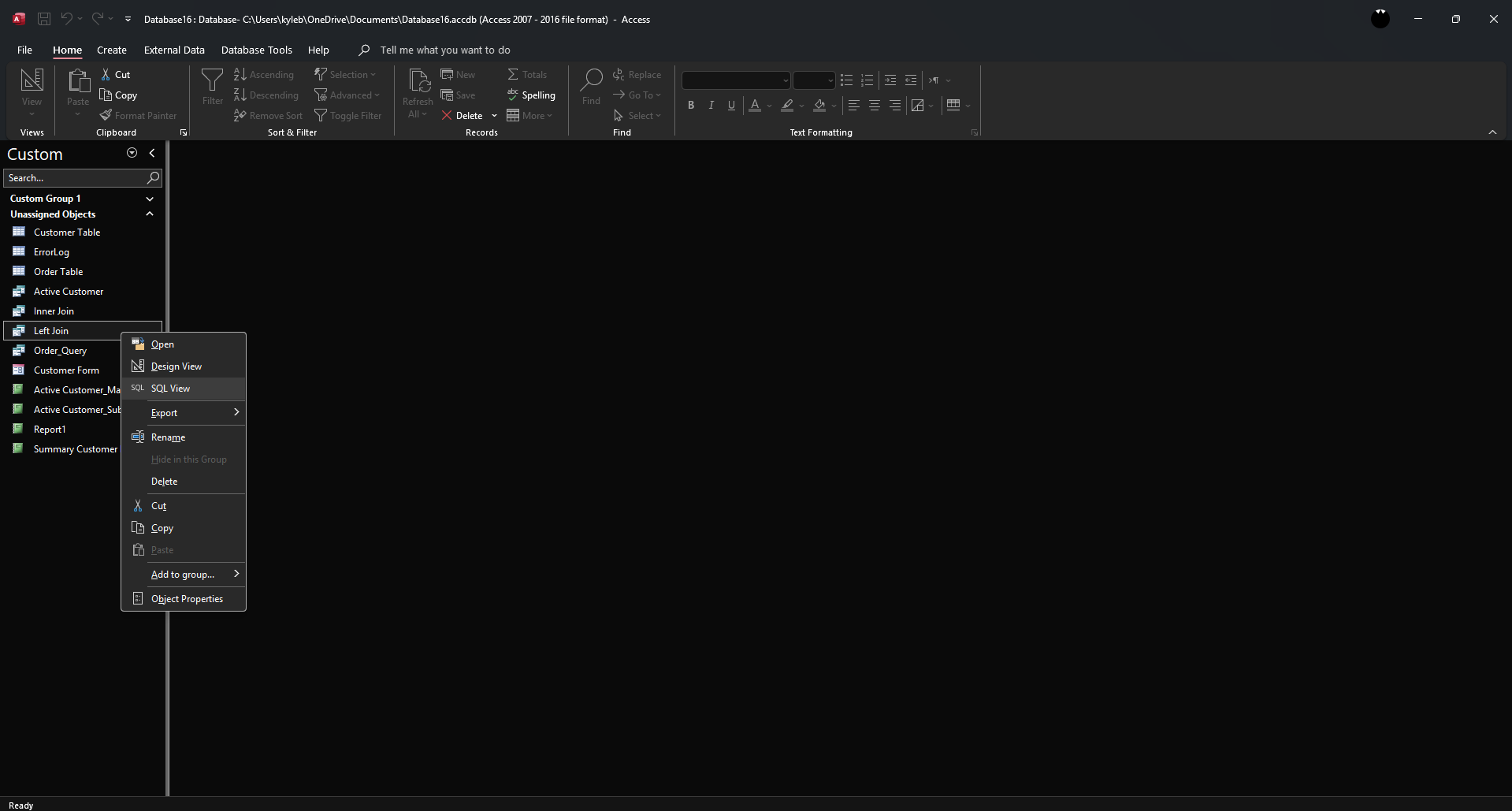 How to Use Right Join MS Access