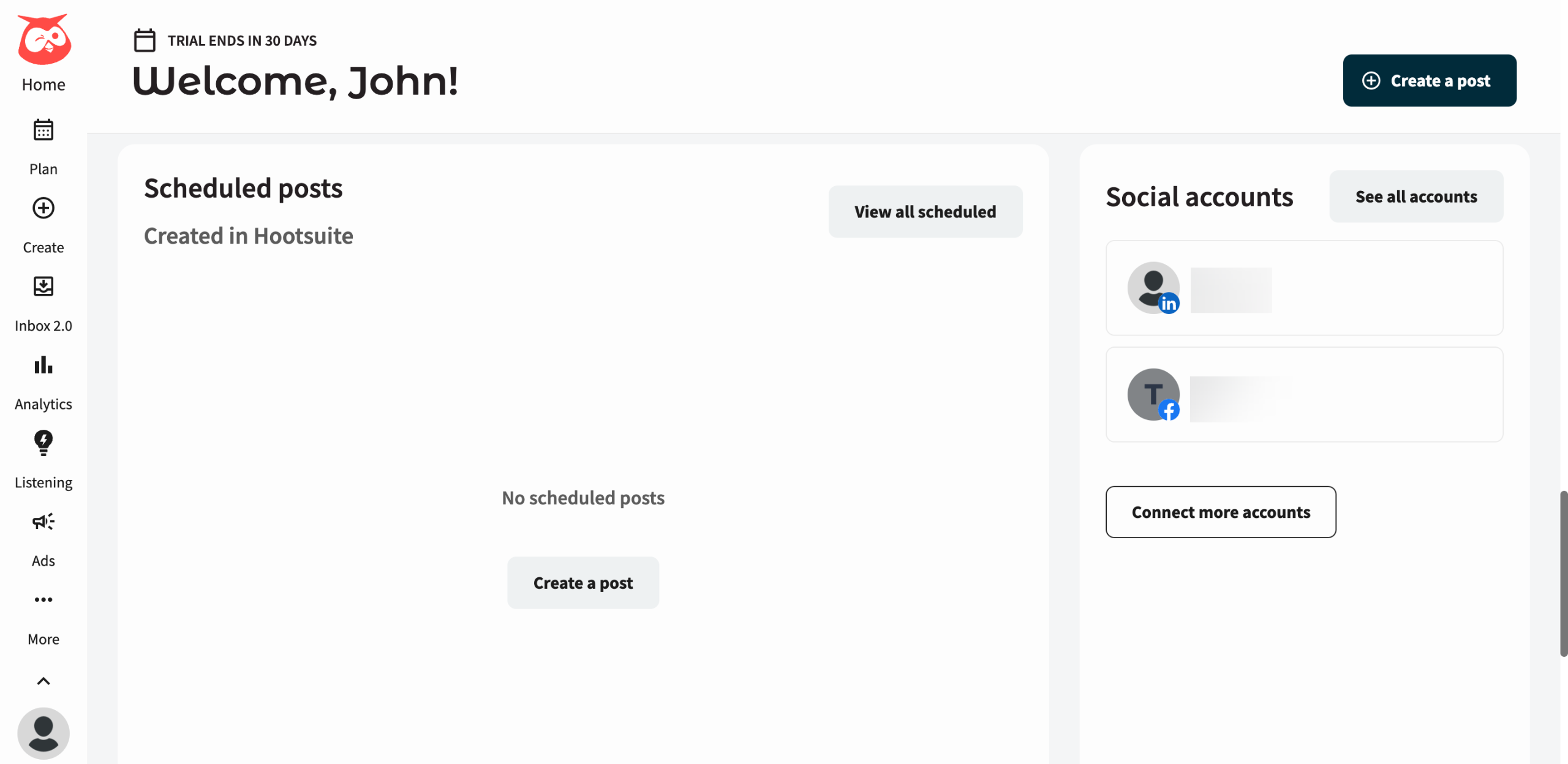 How to Add Social Media Accounts to Hootsuite