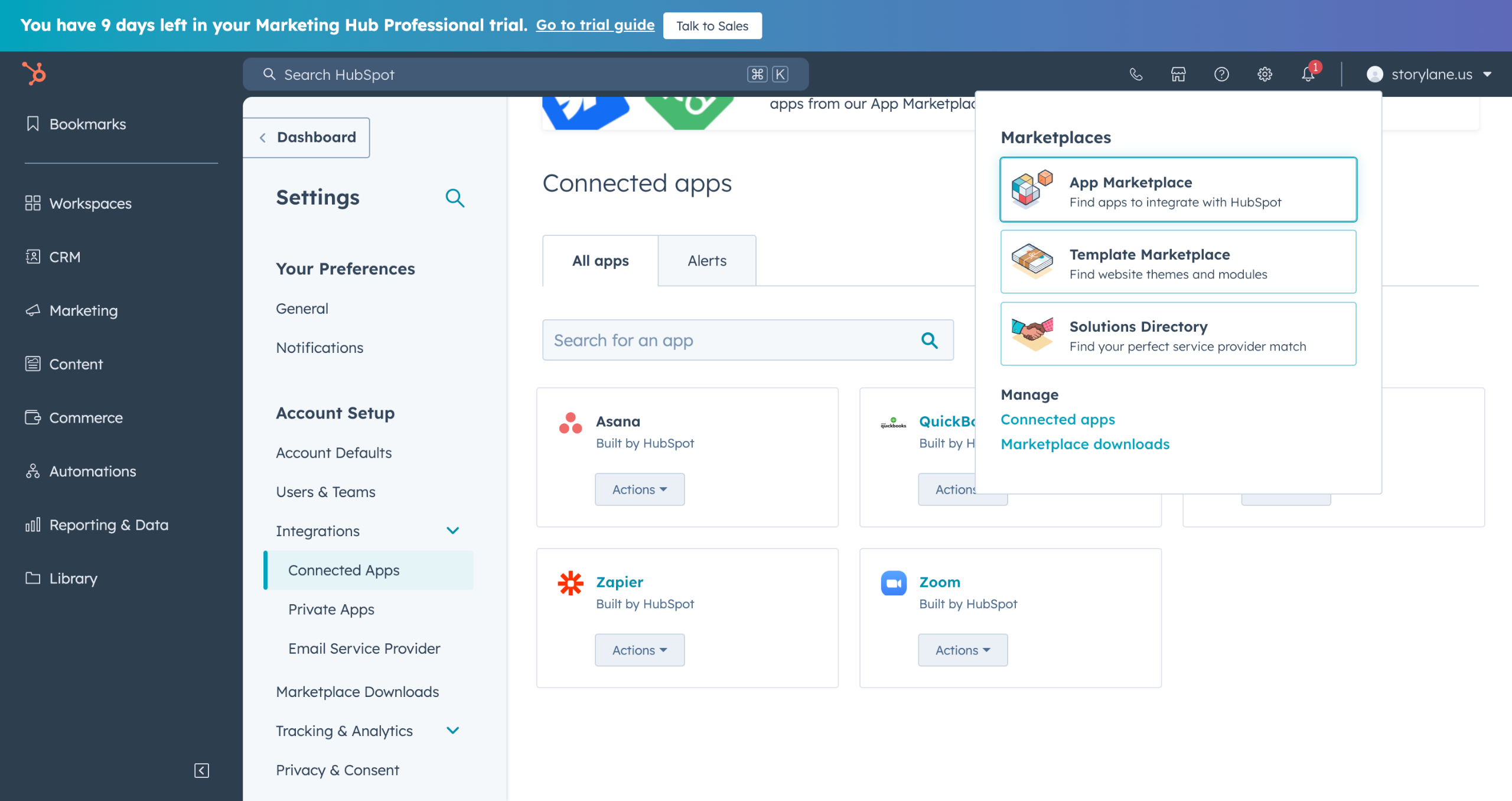Hubspot calendar integration