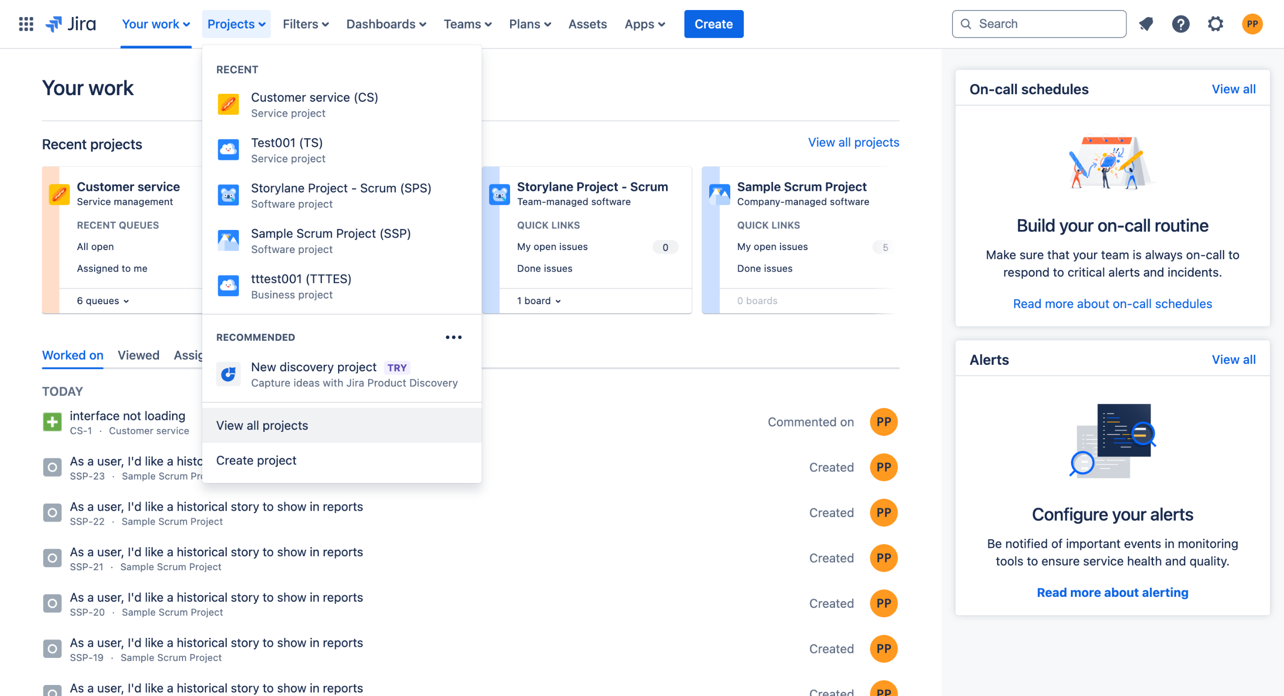 How to create a jira project