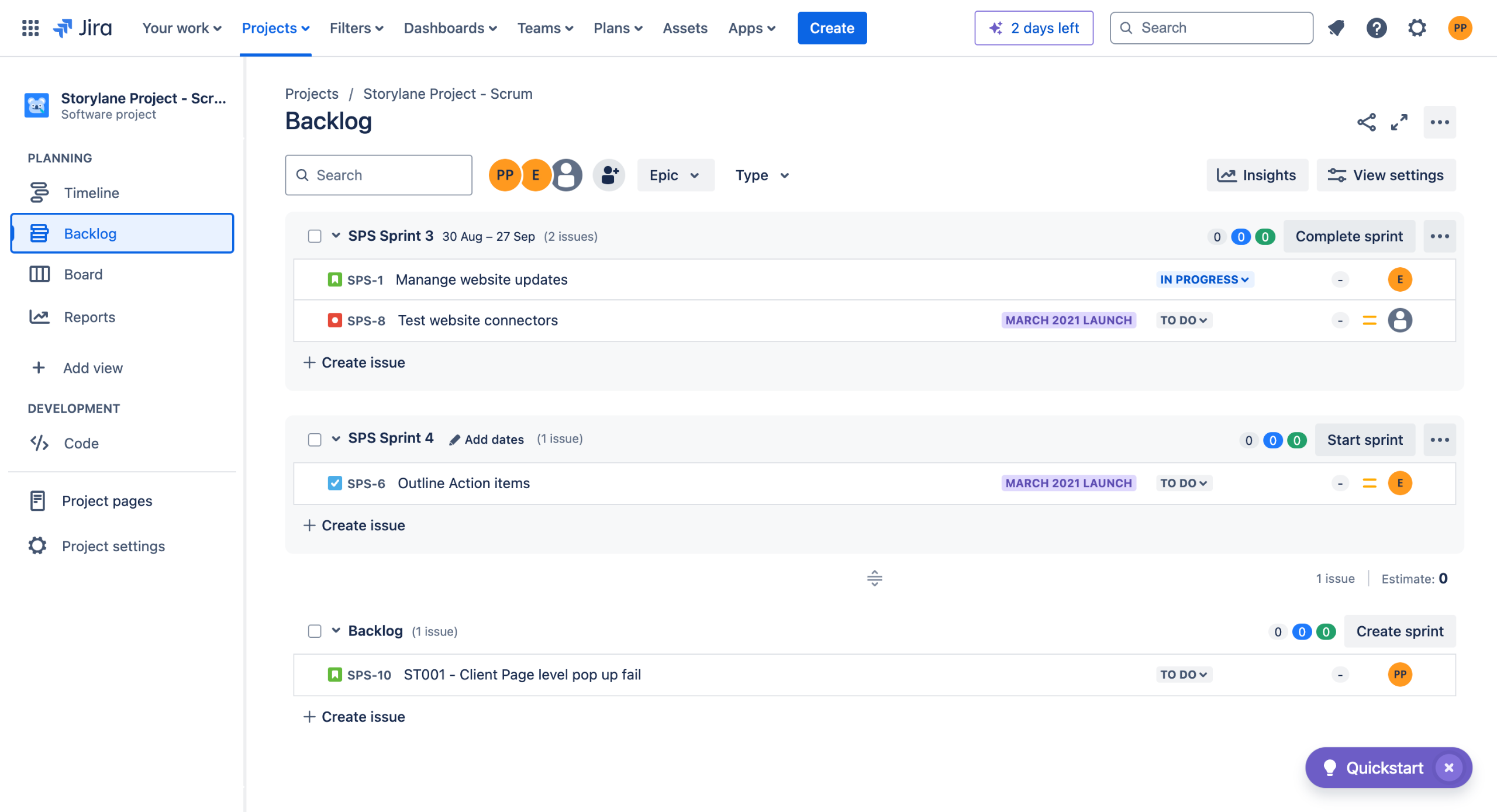 How to delete an epic in jira