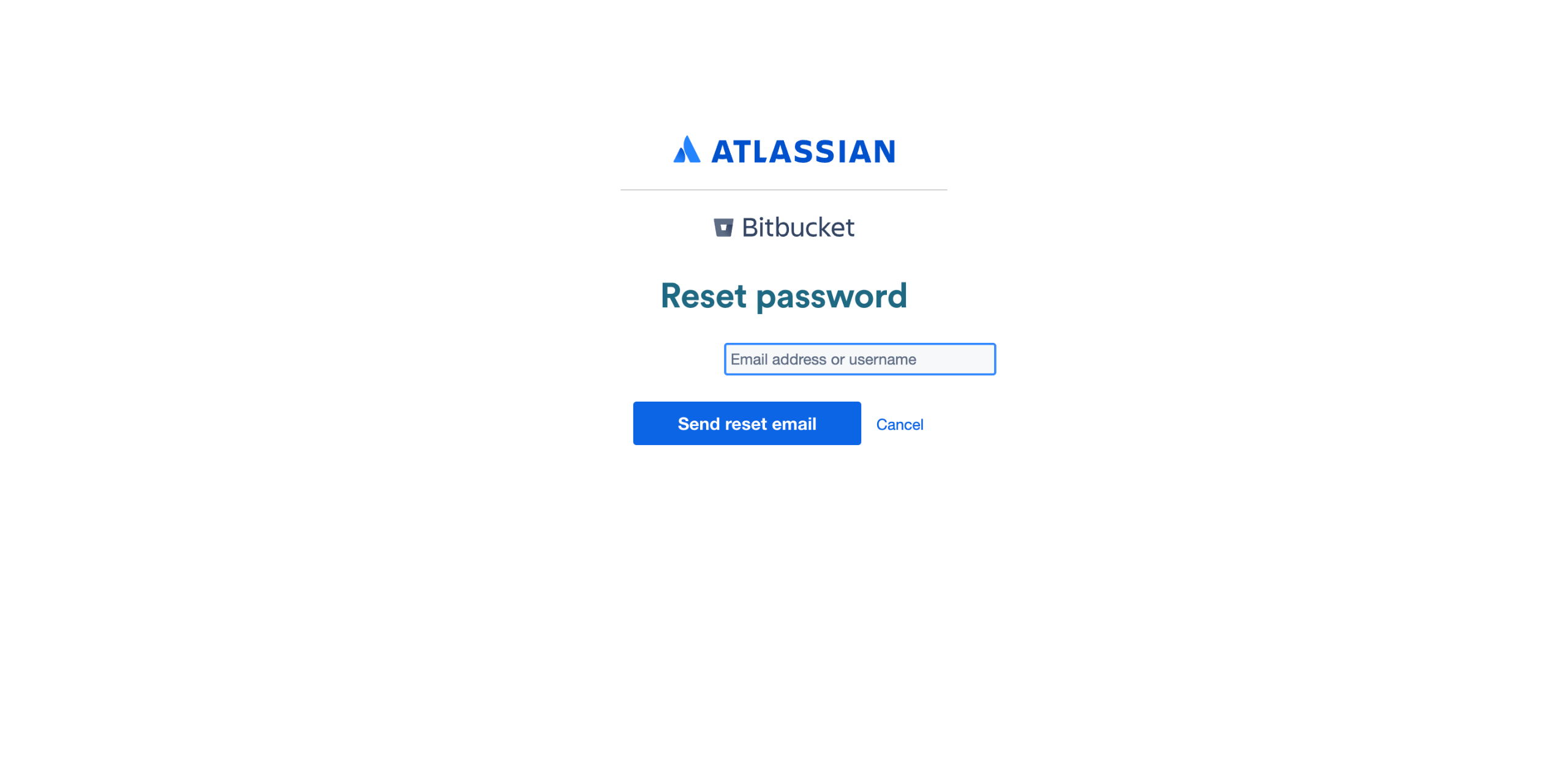 How to Reset the Bitbucket Password