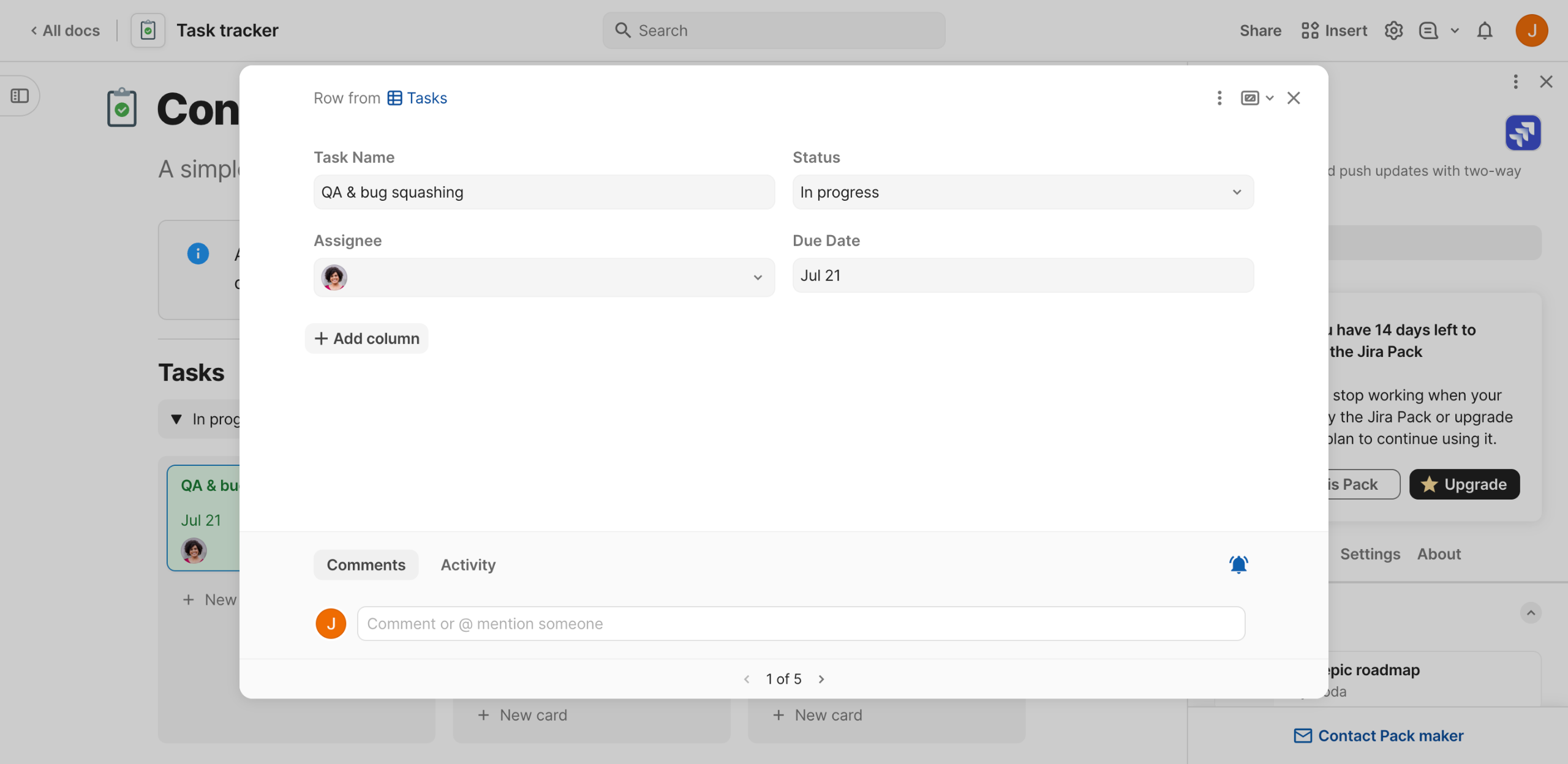 How to Link Jira Tickets to Coda Tasks