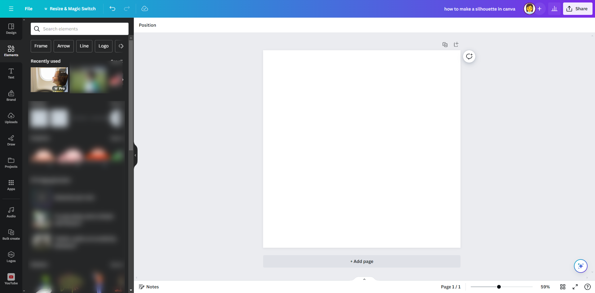 How to Make a Silhouette in Canva